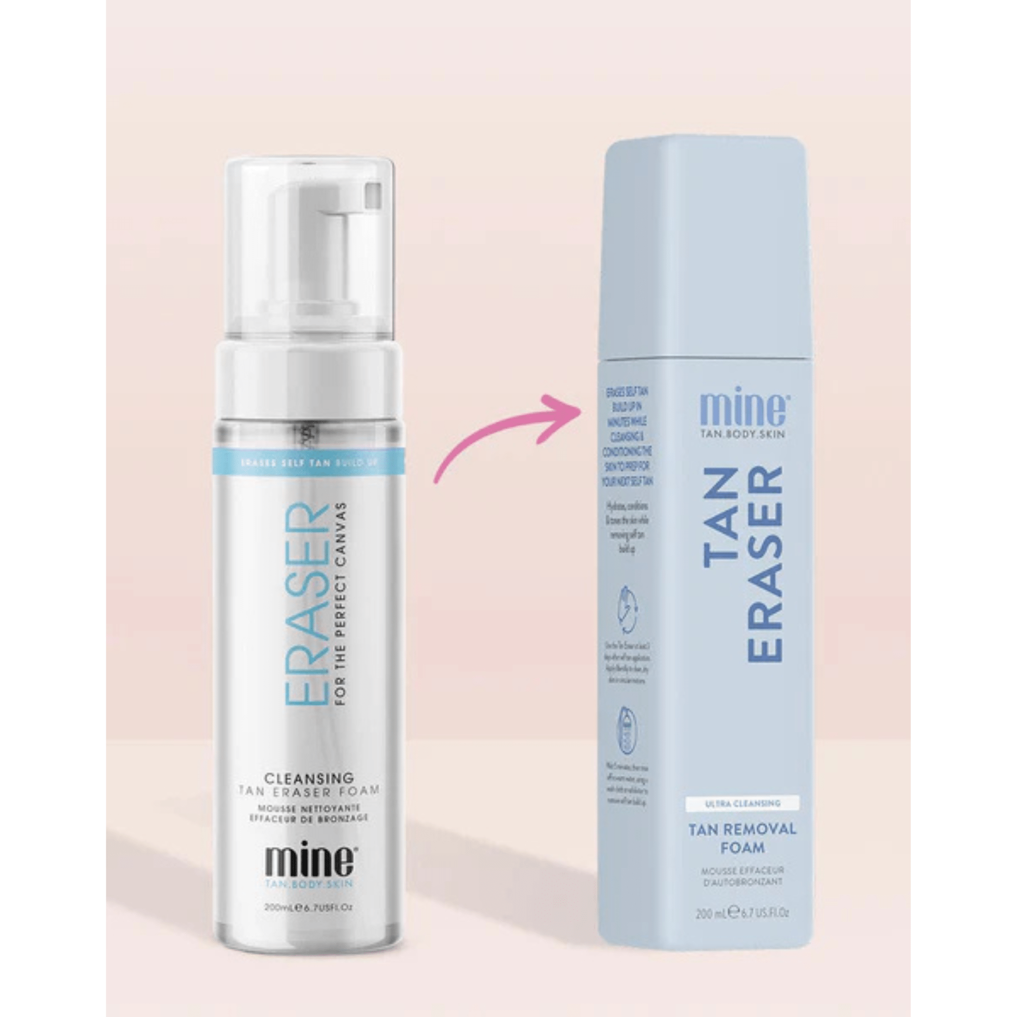 Minetan. Effaceur D'Auto - Bronzant En Mousse Tan Eraser - 200 ml - Concept C. Shop