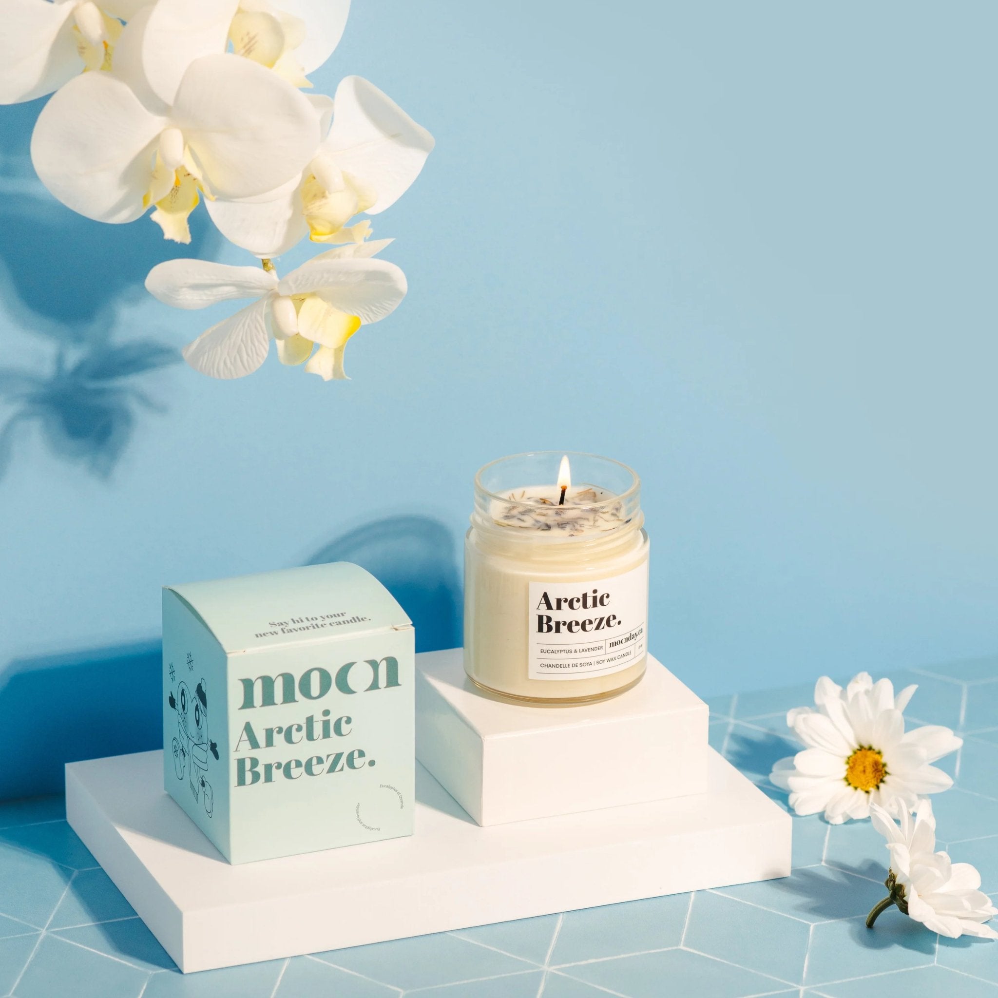 Moonday. Chandelle de Soya Arctic Breeze - 190g / 45h - Concept C. Shop