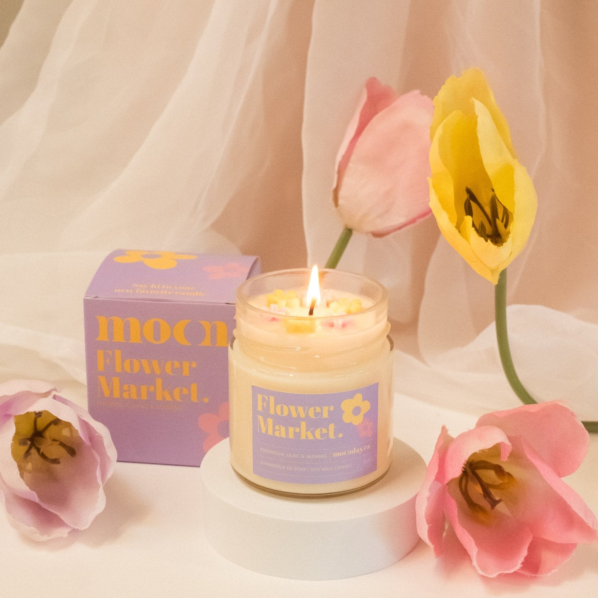 Moonday. Chandelle de Soya Flower Market - 190g / 45H - Concept C. Shop