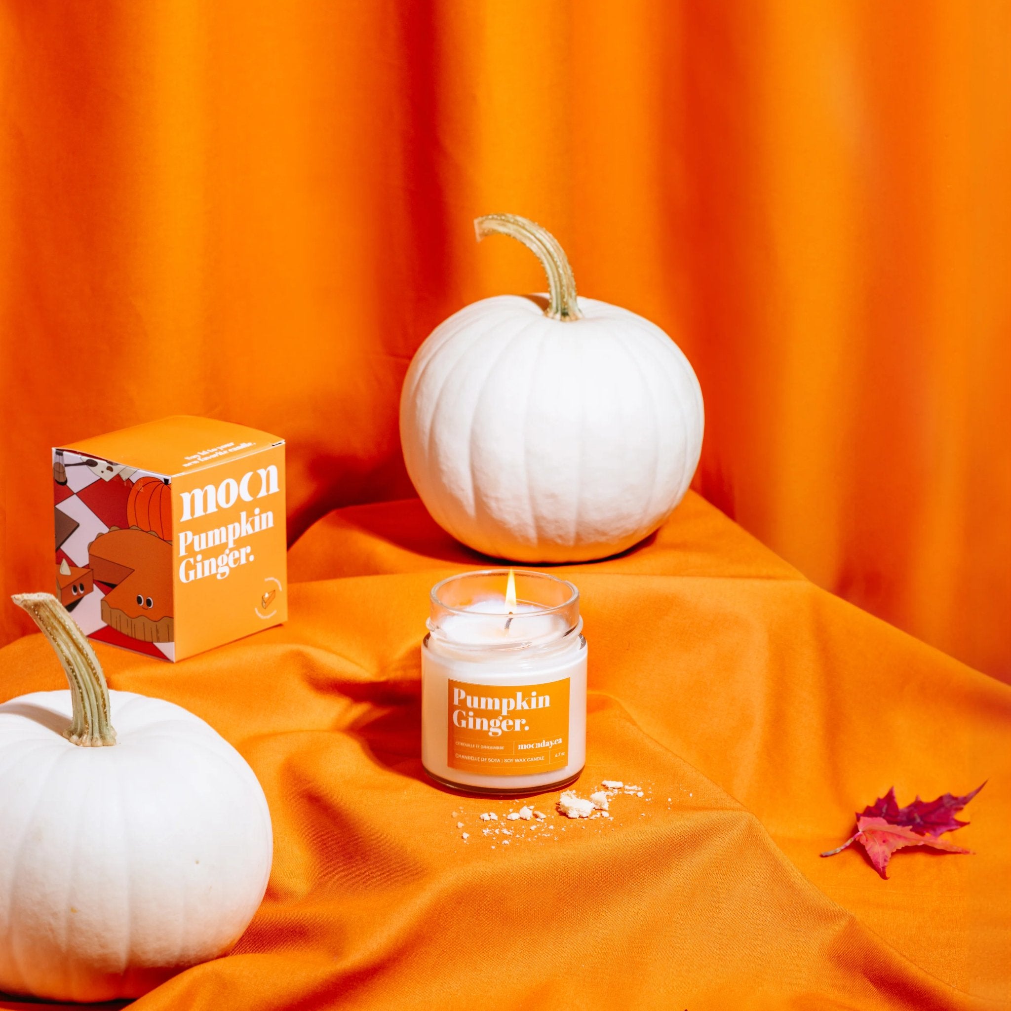 Moonday. Chandelle de Soya Pumpkin Ginger - 190g / 45H - Concept C. Shop
