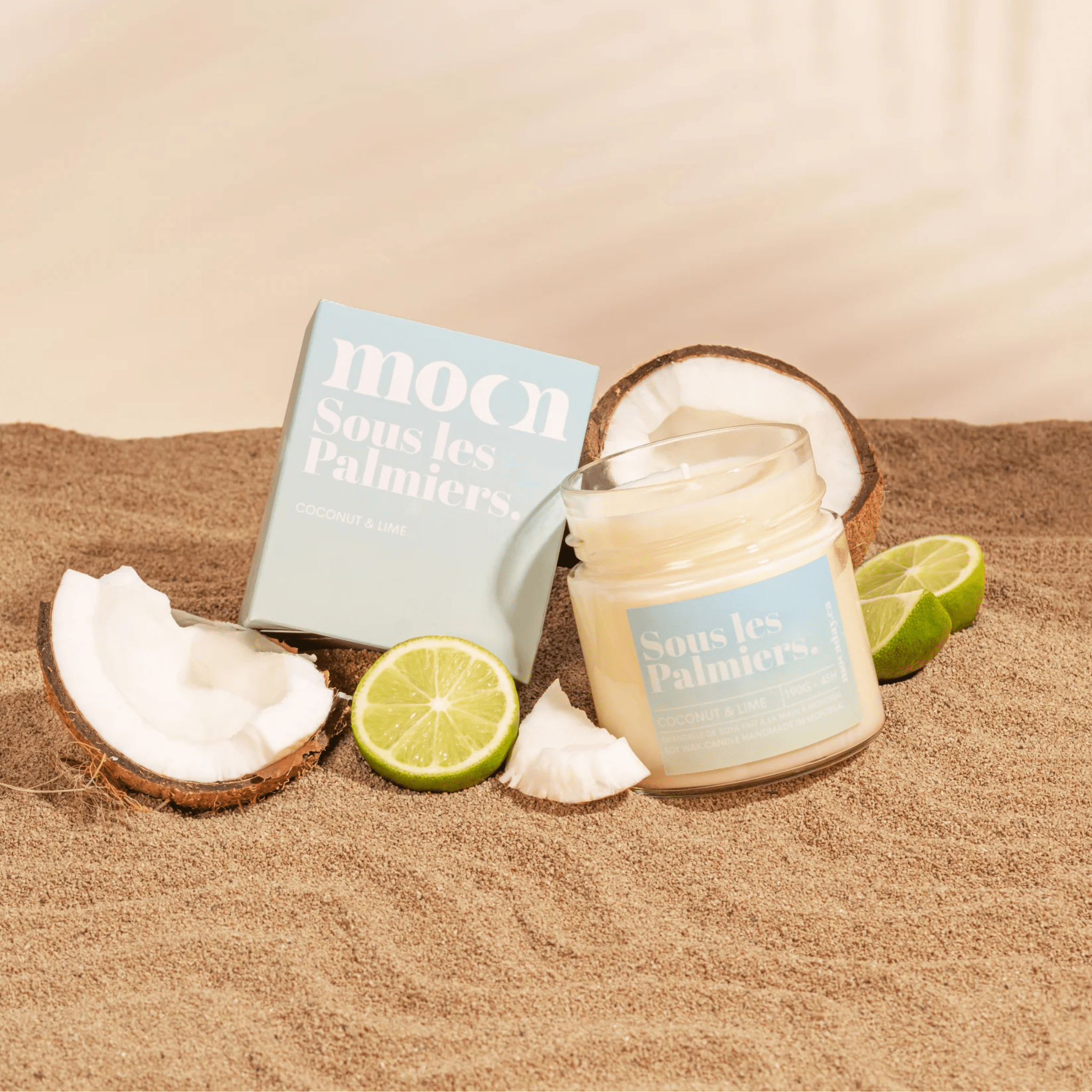 Moonday. Chandelle de Soya Sous les Palmiers - 190g / 45H - Concept C. Shop