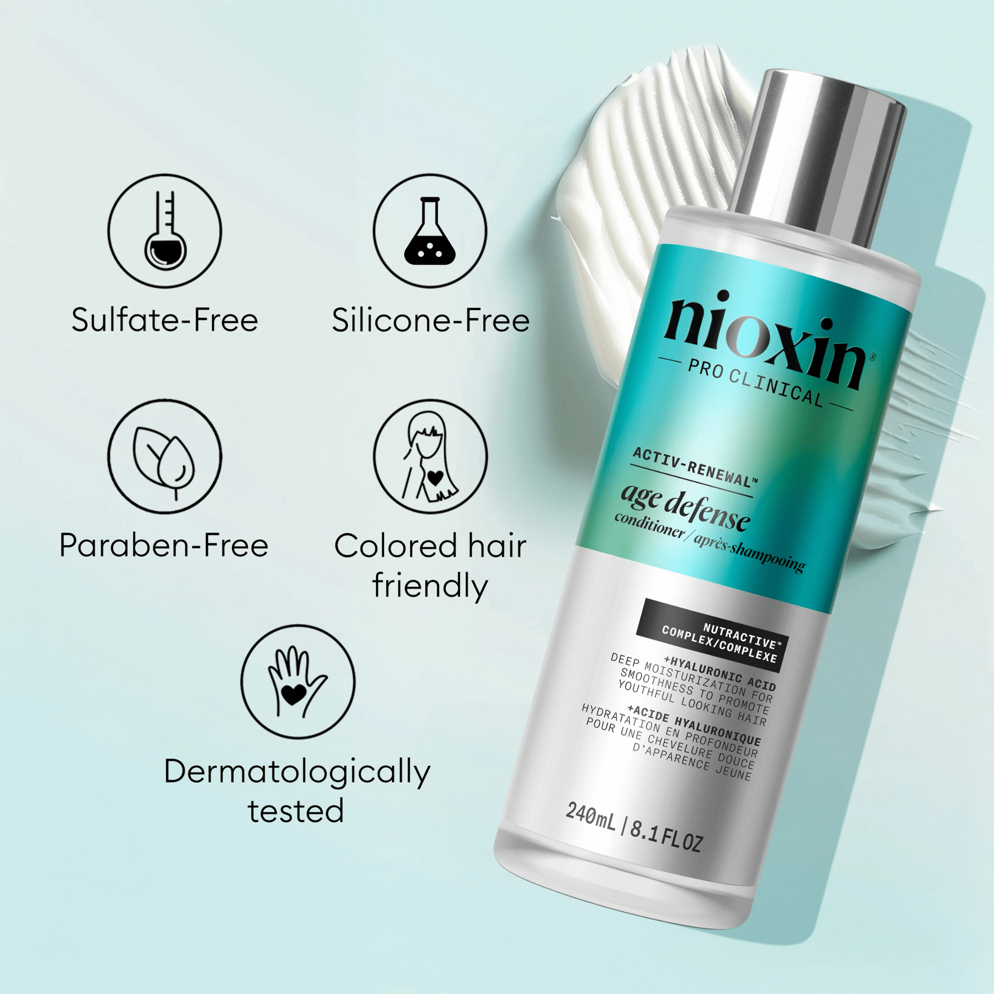 Nioxin. Revitalisant Hydratation En Profondeur Age Defense - 240 ml - Concept C. Shop