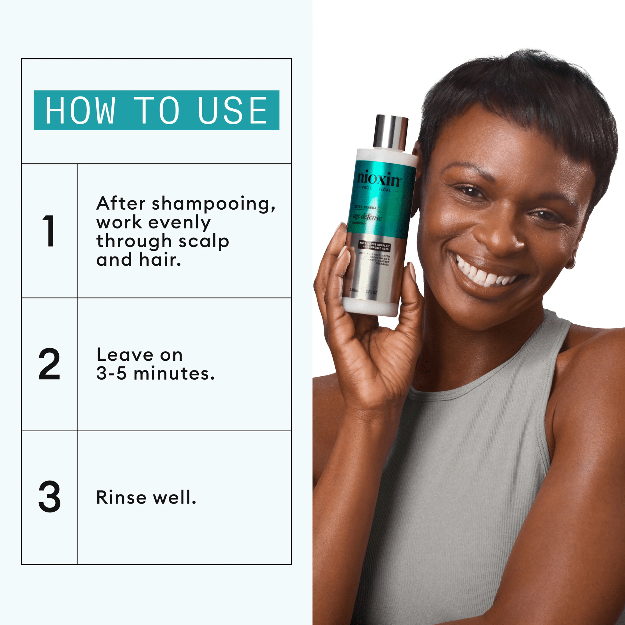 Nioxin. Revitalisant Hydratation En Profondeur Age Defense - 240 ml - Concept C. Shop