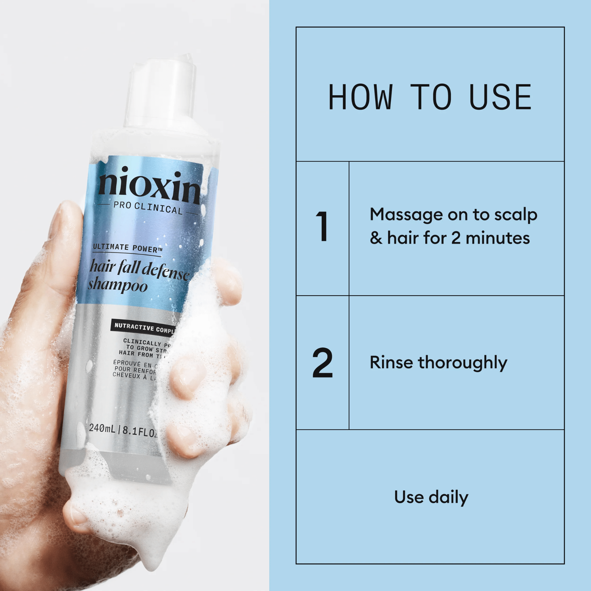 Nioxin. Shampoing Ultimate Power Hair Fall Defense - 50 ml - Concept C. Shop
