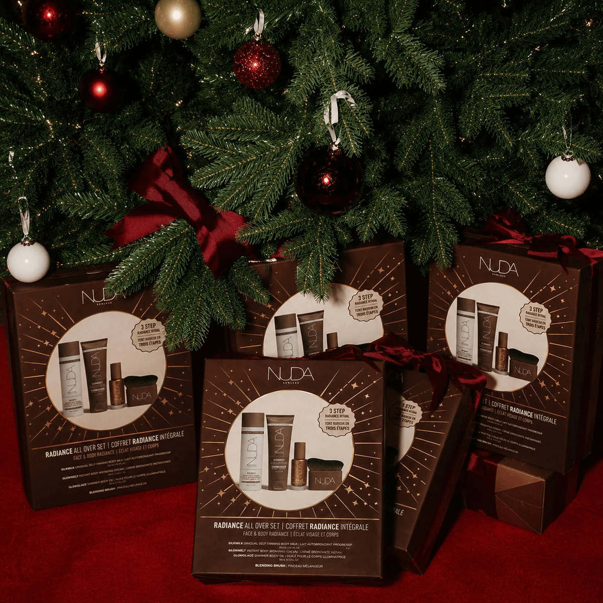 Nuda. Coffret Radiance Intégrale - Silkmilk, Glowmelt, Glowglacé et Pinceau - Concept C. Shop
