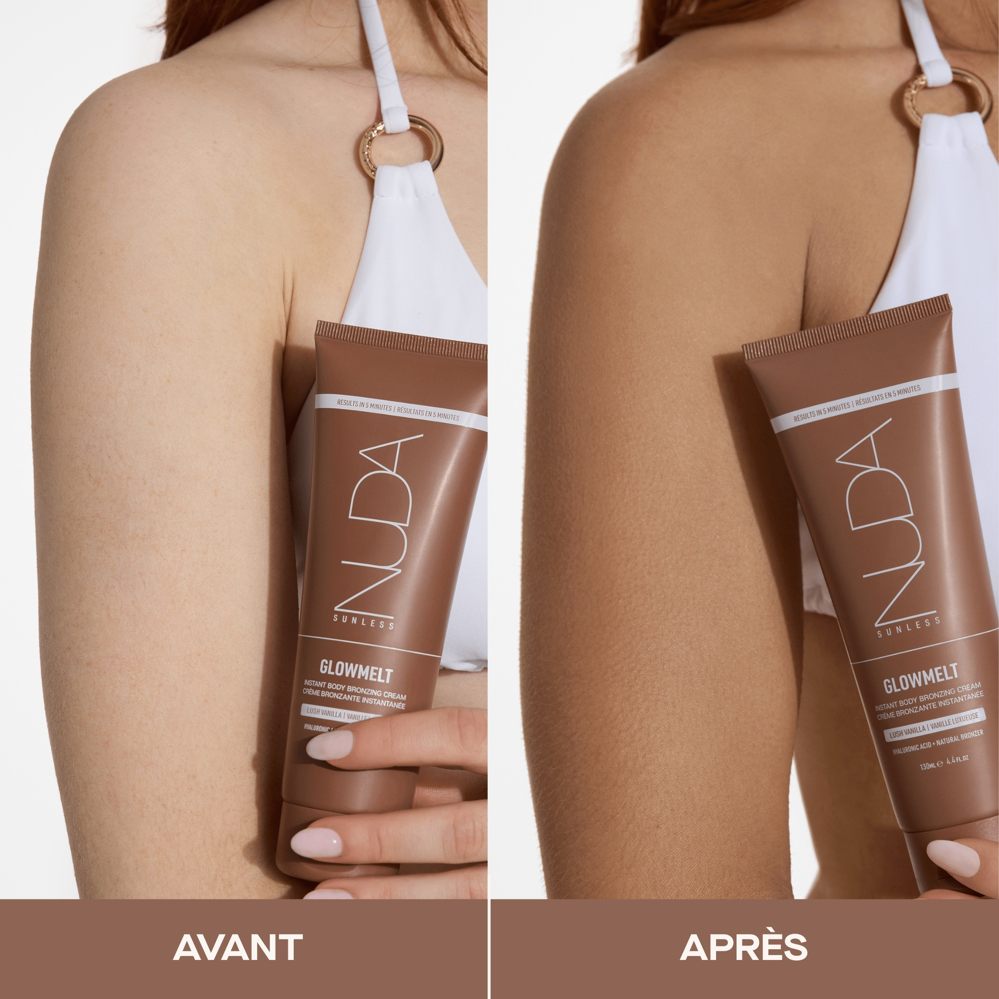 Nuda. Crème Bronzante Instantanée pour le Corps GlowMelt - 130 ml - Concept C. Shop