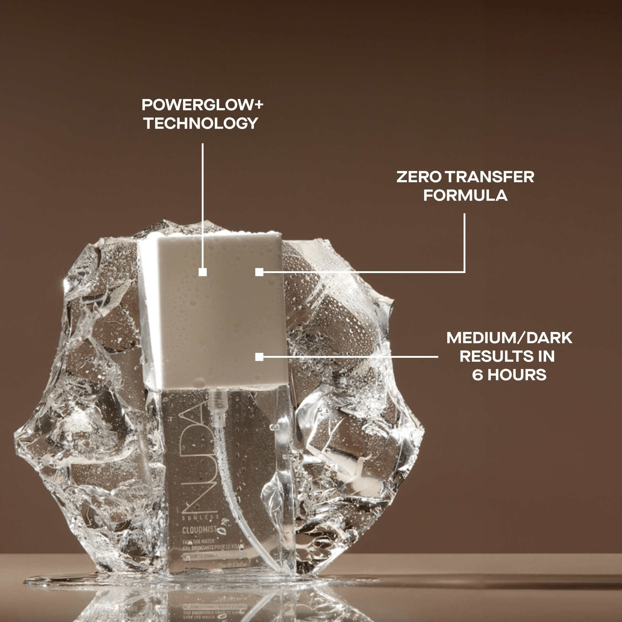 Nuda. Eau Autobronzante Pour Le Visage Cloudmist - Moyen à Foncé - 75 ml - Concept C. Shop