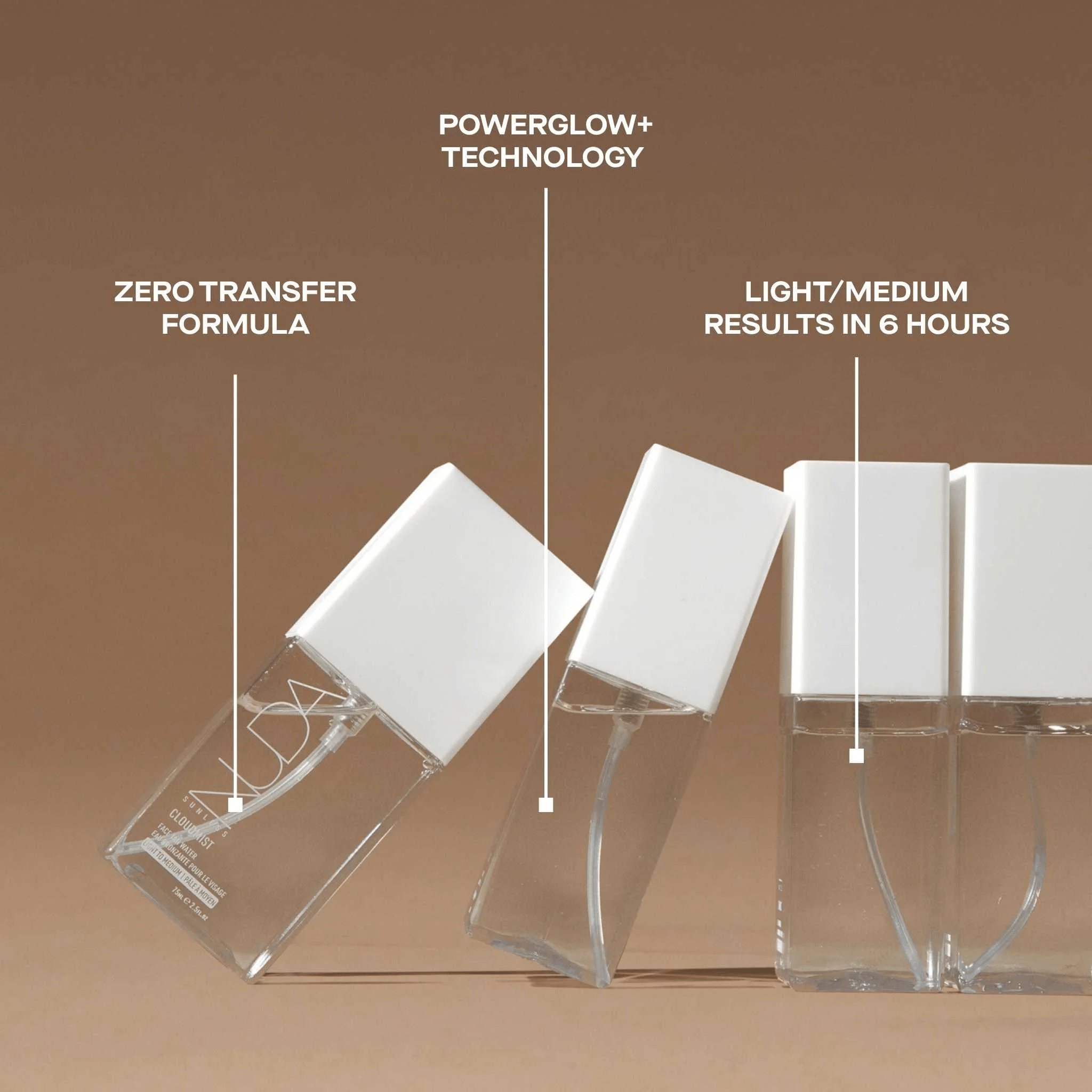 Nuda. Eau Autobronzante Pour Le Visage Cloudmist - Moyen à Foncé - 75 ml - Concept C. Shop