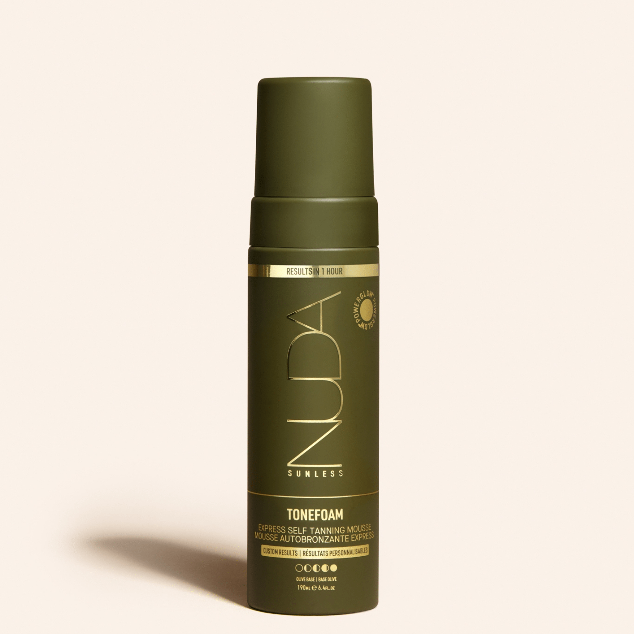 Nuda. Mousse Autobronzante Express Tonefoam - Base Olive - 190 ml - Concept C. Shop