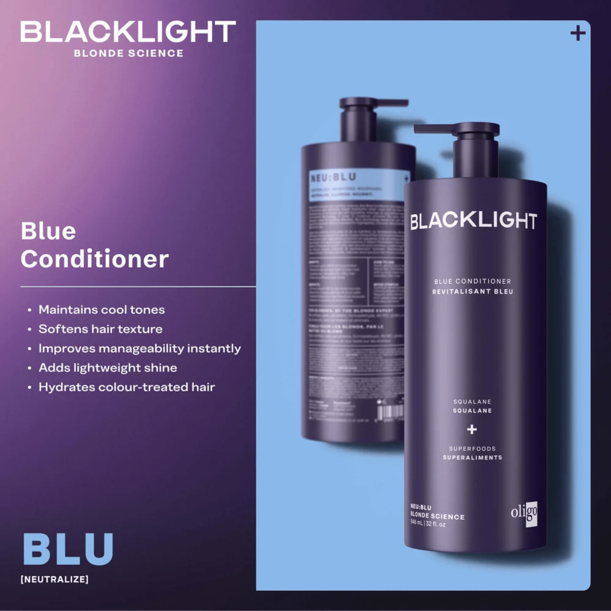 Oligo. Revitalisant Bleu Blacklight - 200 ml - Concept C. Shop