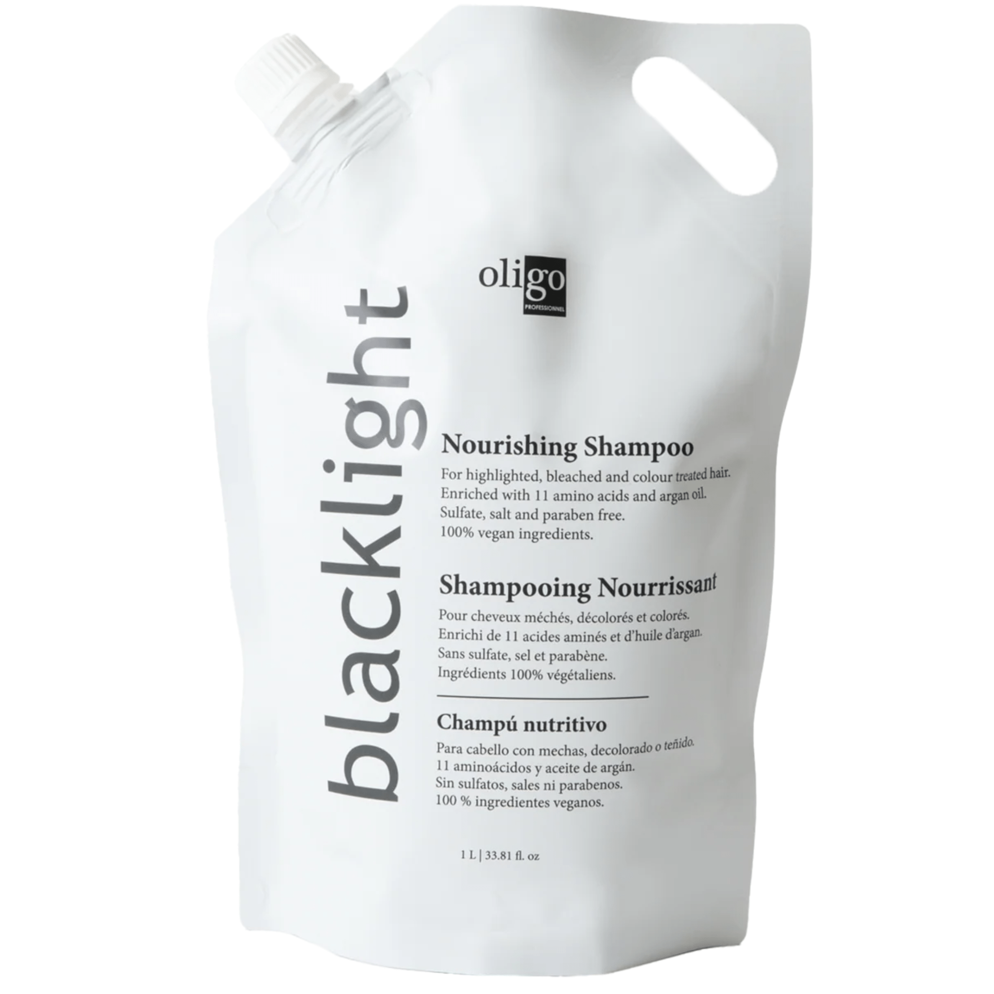 Oligo. Shampoing Nourrissant Blacklight (Recharge) - 1000 ml - Concept C. Shop