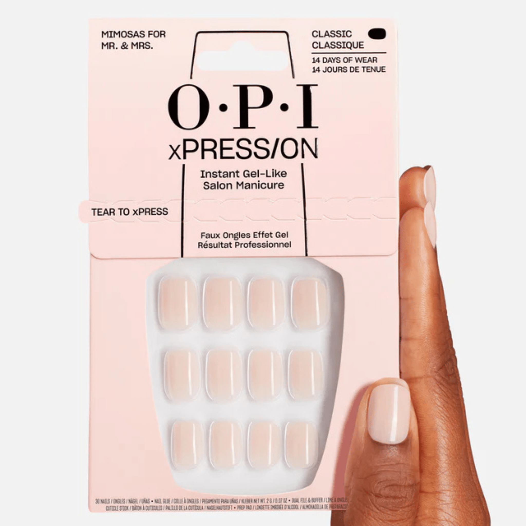 OPI. Ensemble Ongles Classiques xPRESS/ON - Mimosas For Mr & Mrs - Concept C. Shop