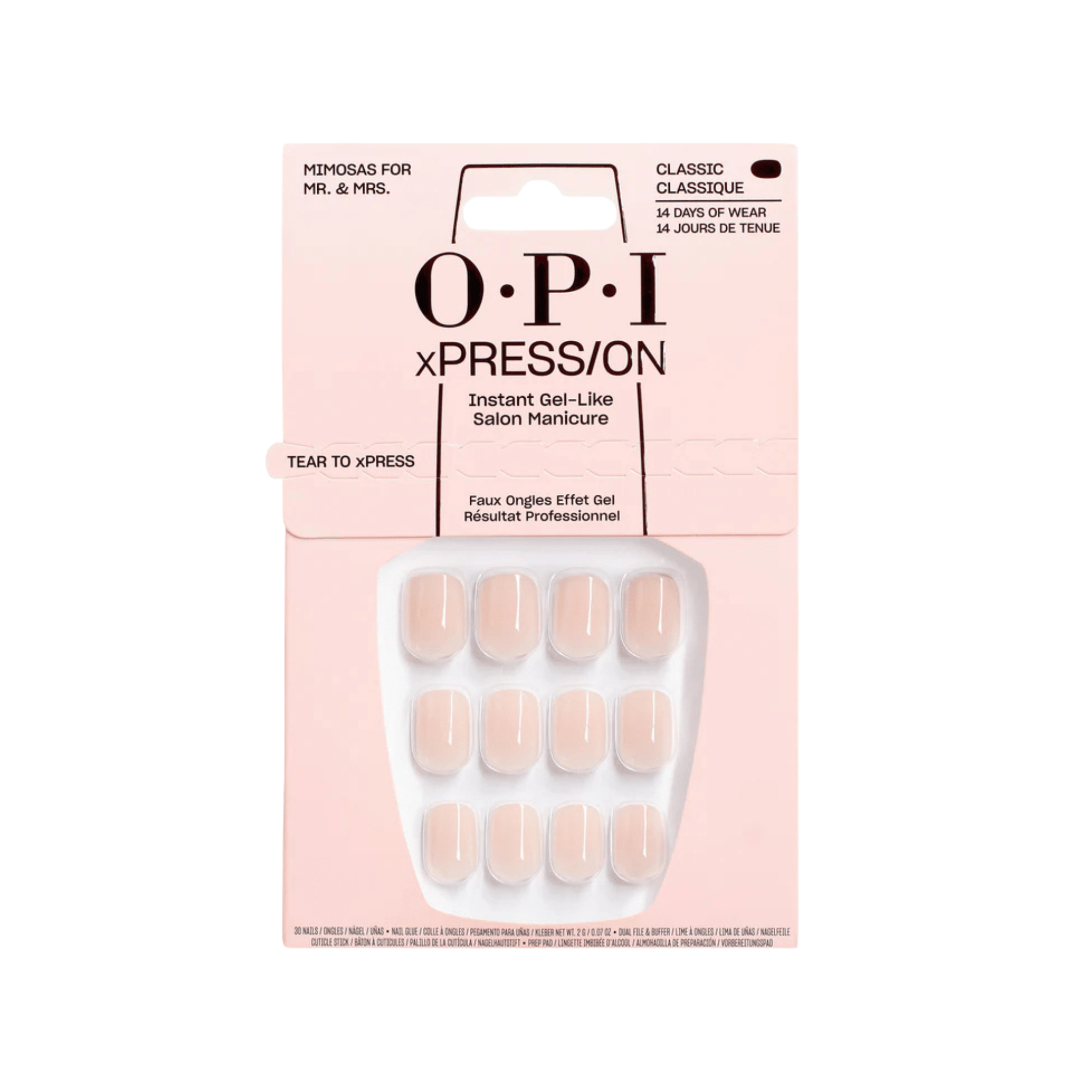 OPI. Ensemble Ongles Classiques xPRESS/ON - Mimosas For Mr & Mrs - Concept C. Shop