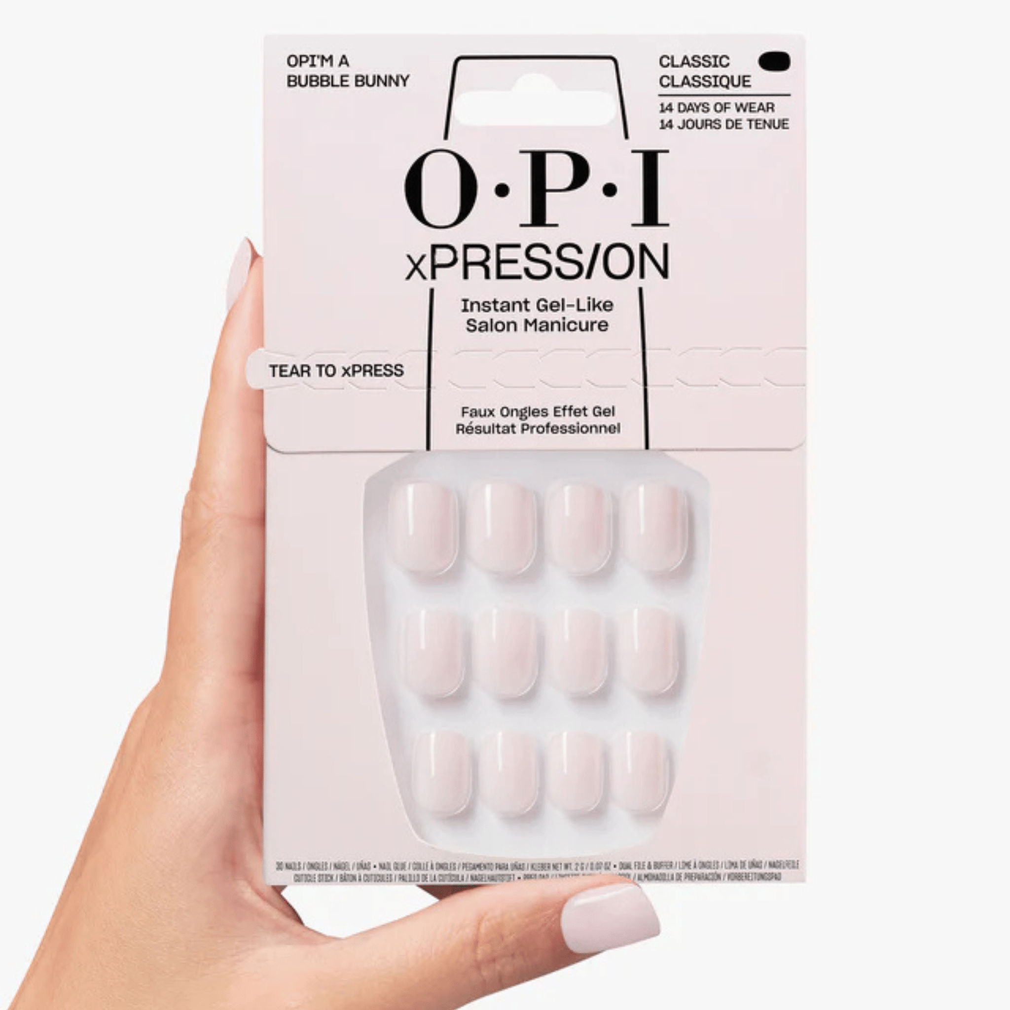 OPI. Ensemble Ongles Classiques xPRESS/ON - OPI'm a Bubble Bunny - Concept C. Shop