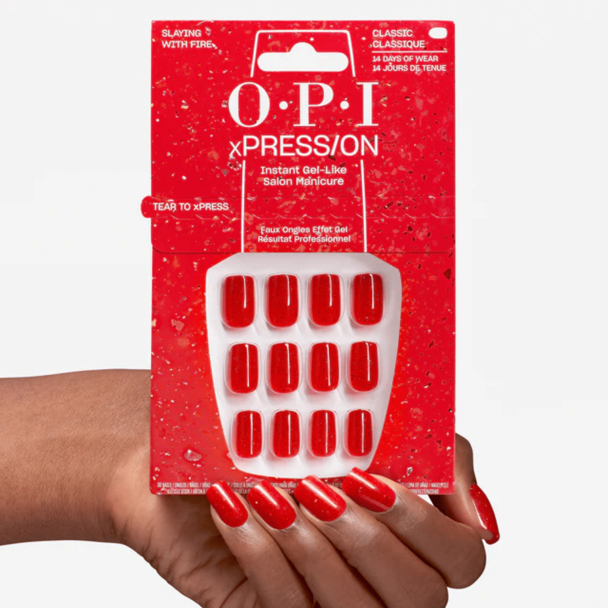 OPI. Ensemble Ongles Classiques xPRESS/ON - Slaying With Fire - Concept C. Shop