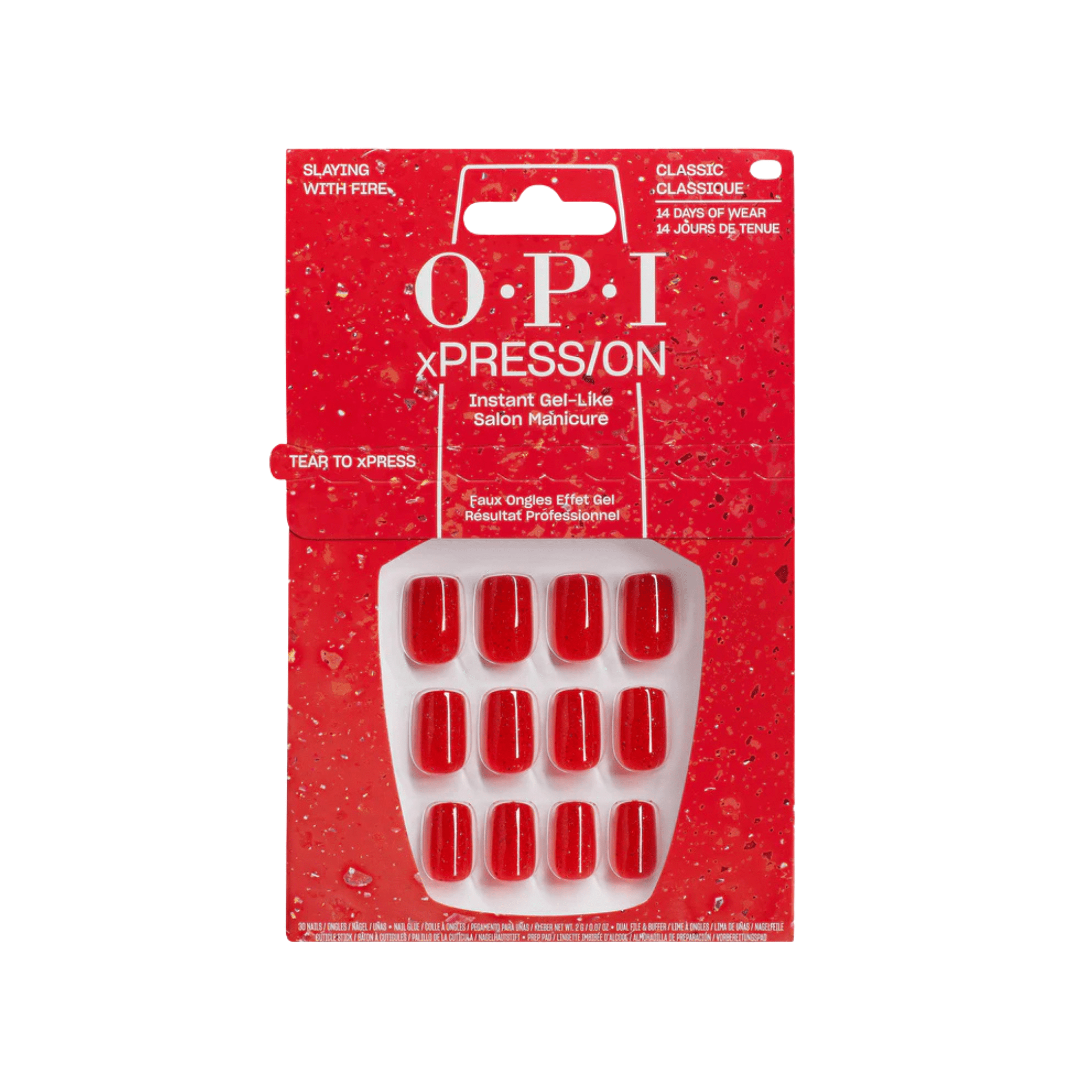 OPI. Ensemble Ongles Classiques xPRESS/ON - Slaying With Fire - Concept C. Shop