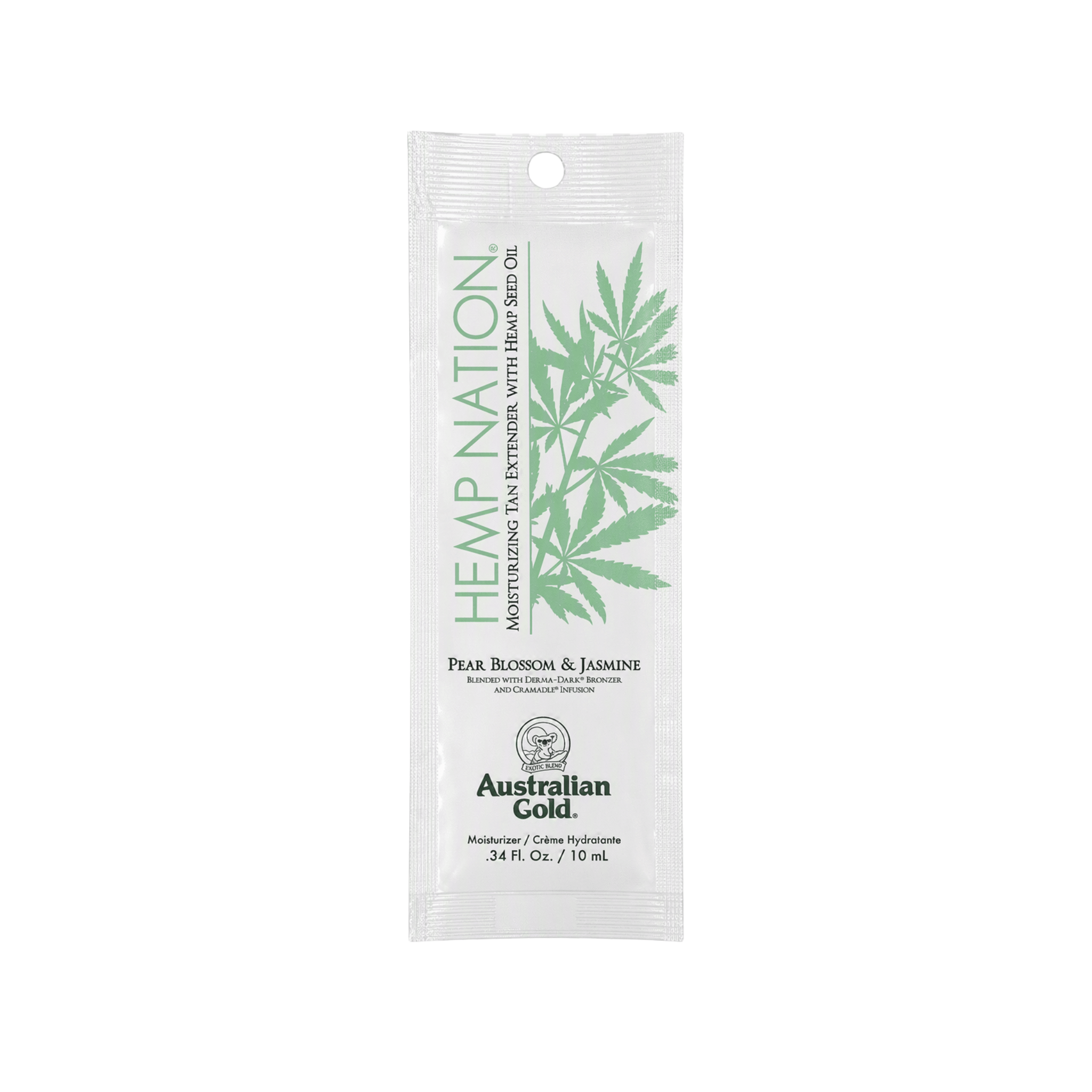 Prime avec Achat - Australian Gold. Hemp Nation Prolongateur De Bronzage Poire Blossom Et Jasmine - 10 ml - Concept C. Shop
