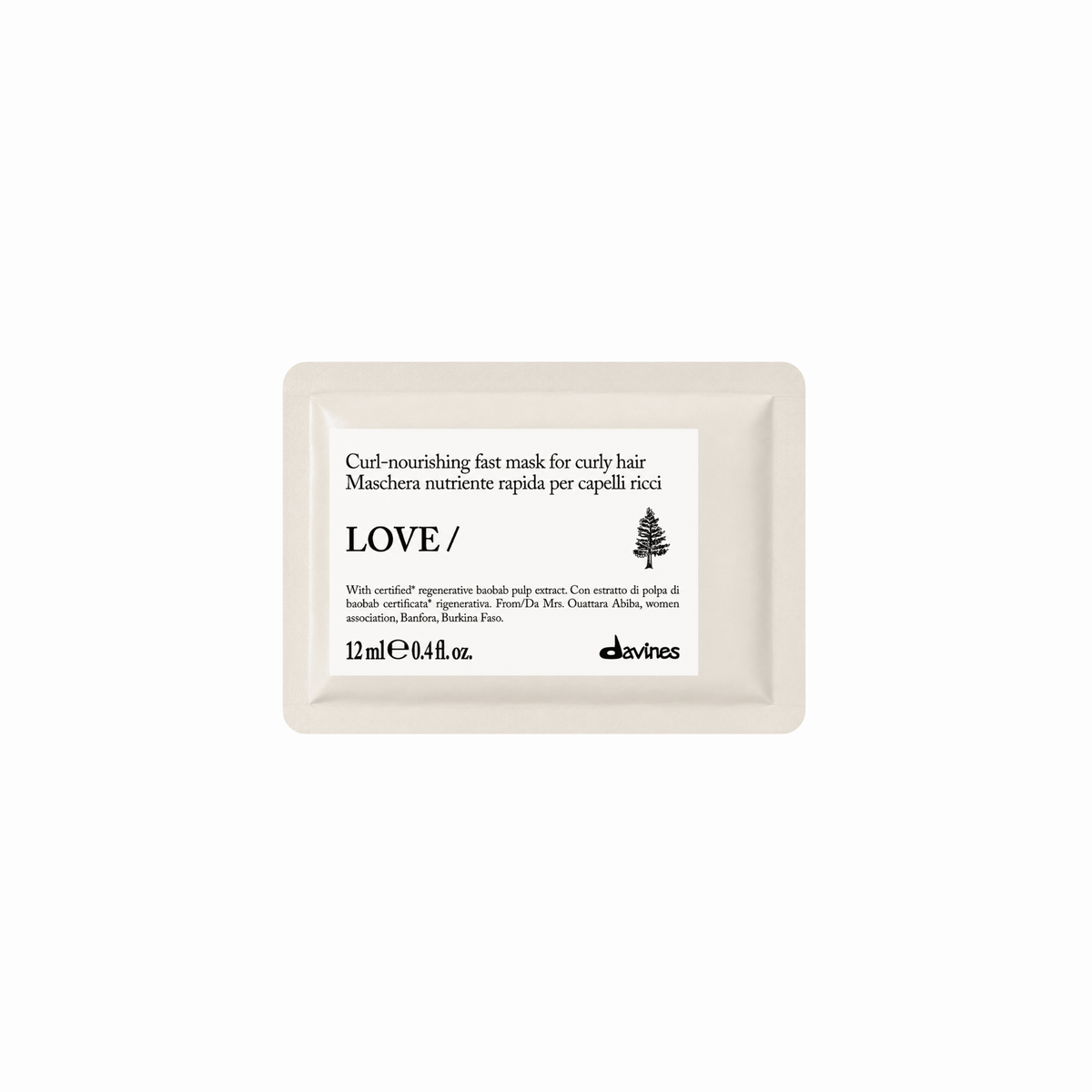 Prime avec Achat - Davines. Masque Nourrissant Pour Boucles LOVE CURL - 12 ml - Concept C. Shop