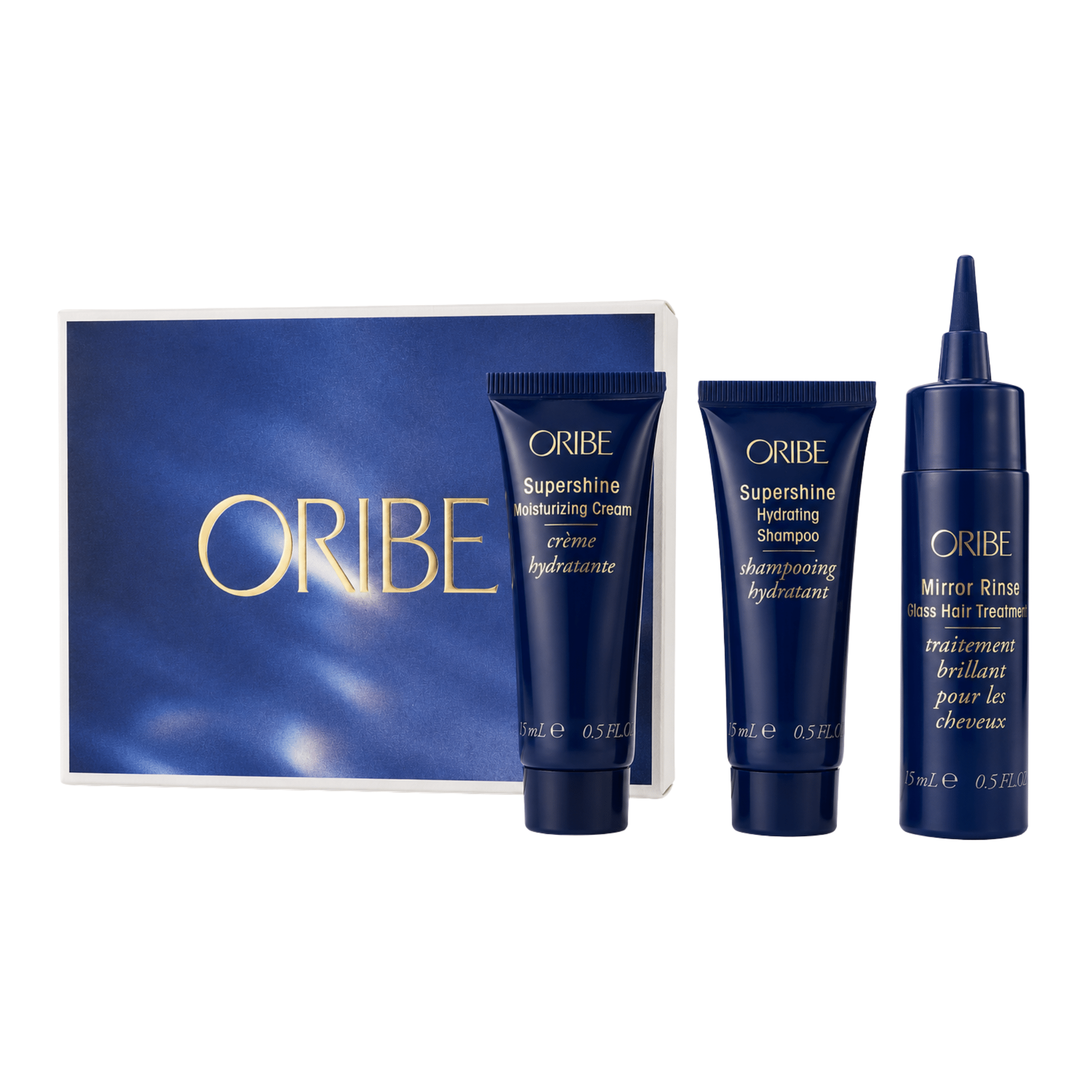 Prime avec Achat - Oribe. Trousse Éclat Supershine - Shampoing, Crème et Traitement - Concept C. Shop