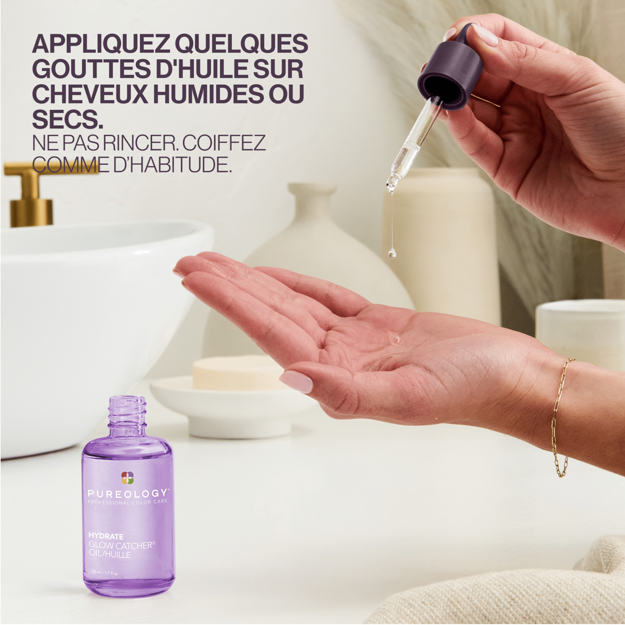 Pureology. Huile Hydrate Glow Catcher - 50 ml (Lancement 1er Septembre) - Concept C. Shop