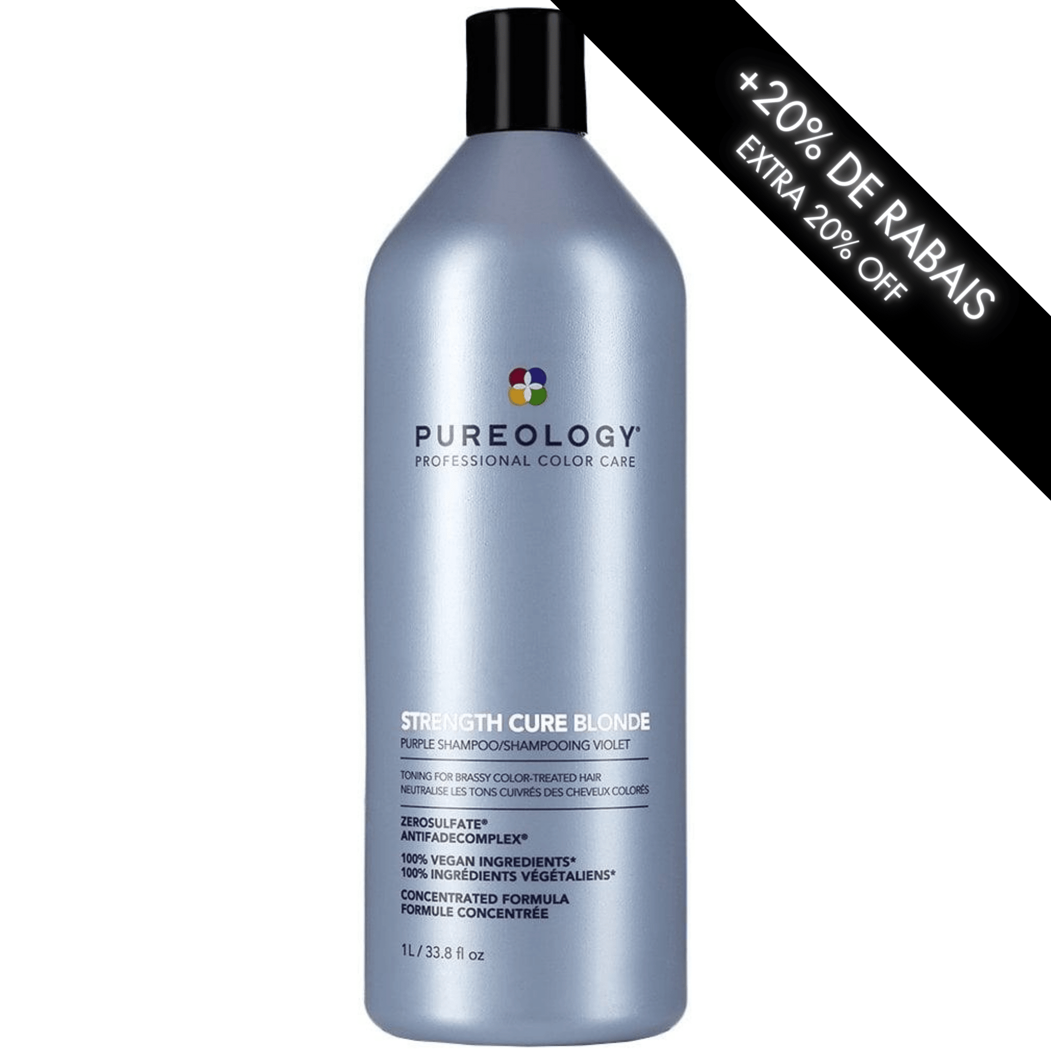 Pureology. Shampoing Violet Strength Cure Blonde - 1000 ml - Concept C. Shop
