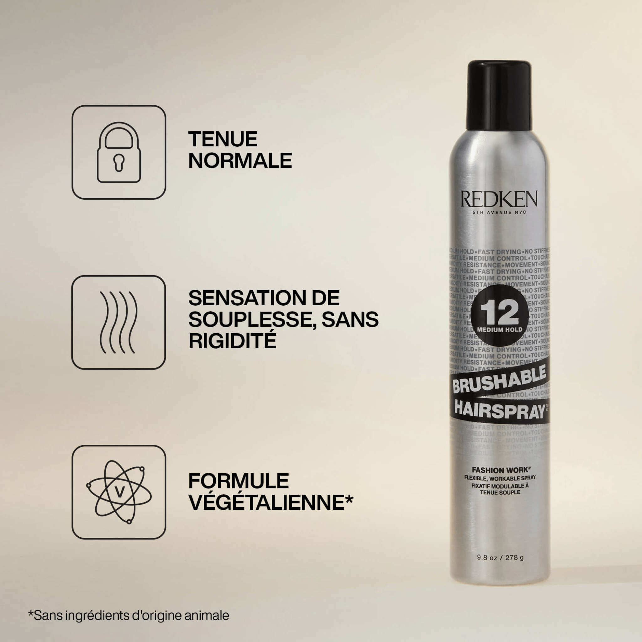Redken. Fixatif Tenue Souple Brushable 12 - 290 ml - Concept C. Shop