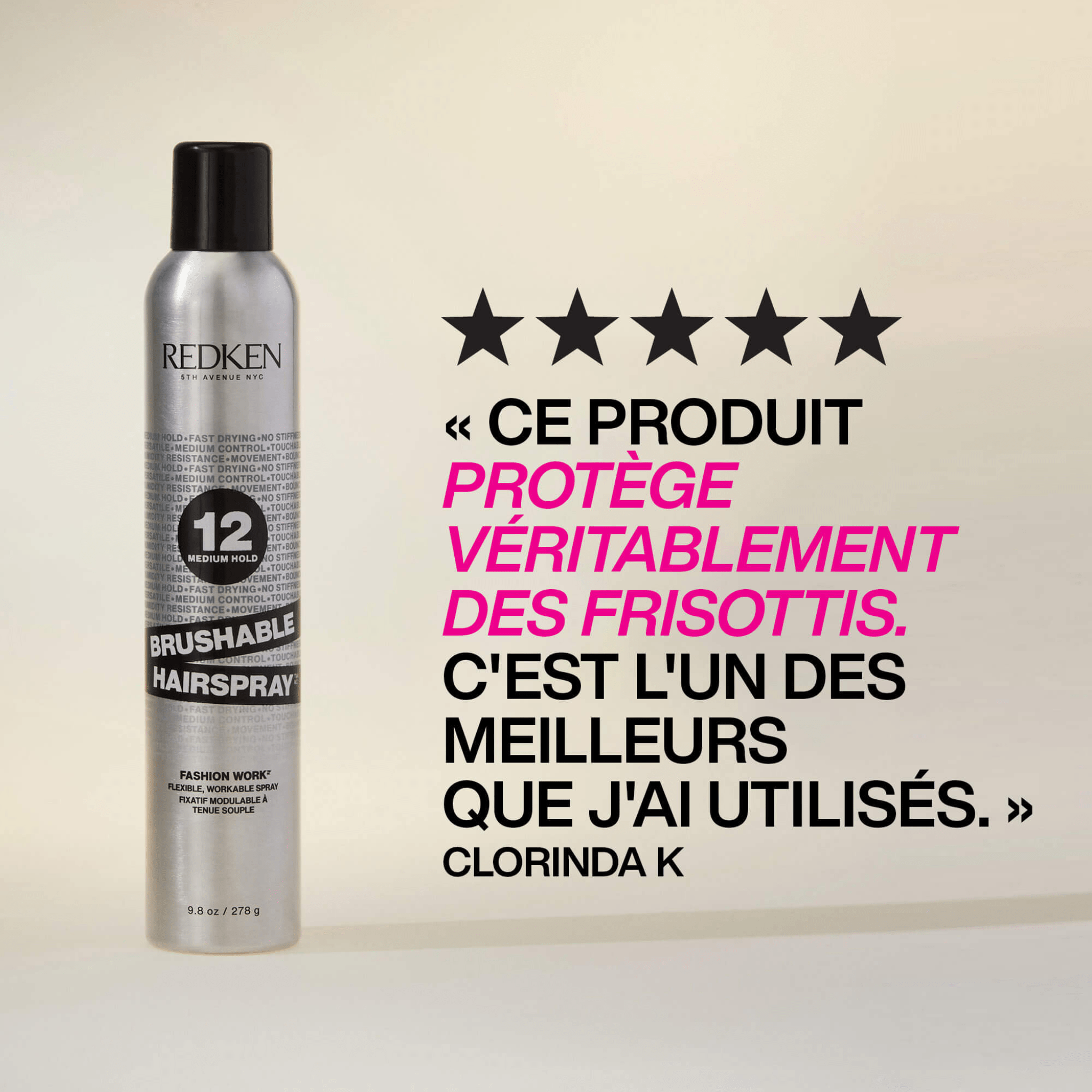 Redken. Fixatif Tenue Souple Brushable 12 - 290 ml - Concept C. Shop