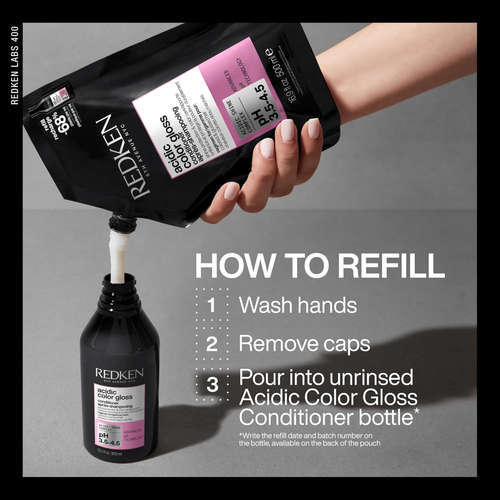 Redken. Recharge Revitalisant Acidic Color Gloss - 500 ml - Concept C. Shop