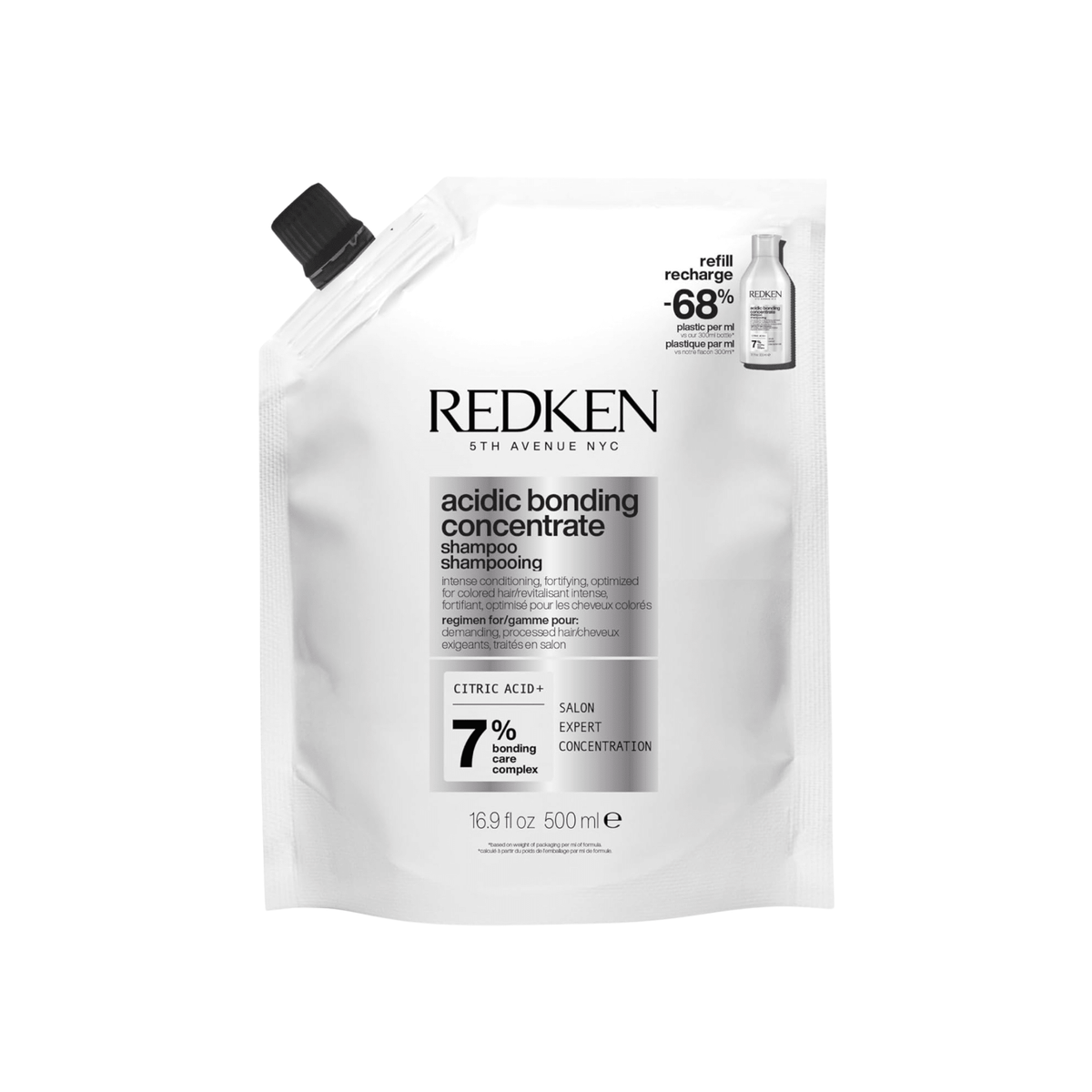Redken. Recharge Shampoing Acidic Bonding Concentrate 7% - 500 ml - Concept C. Shop