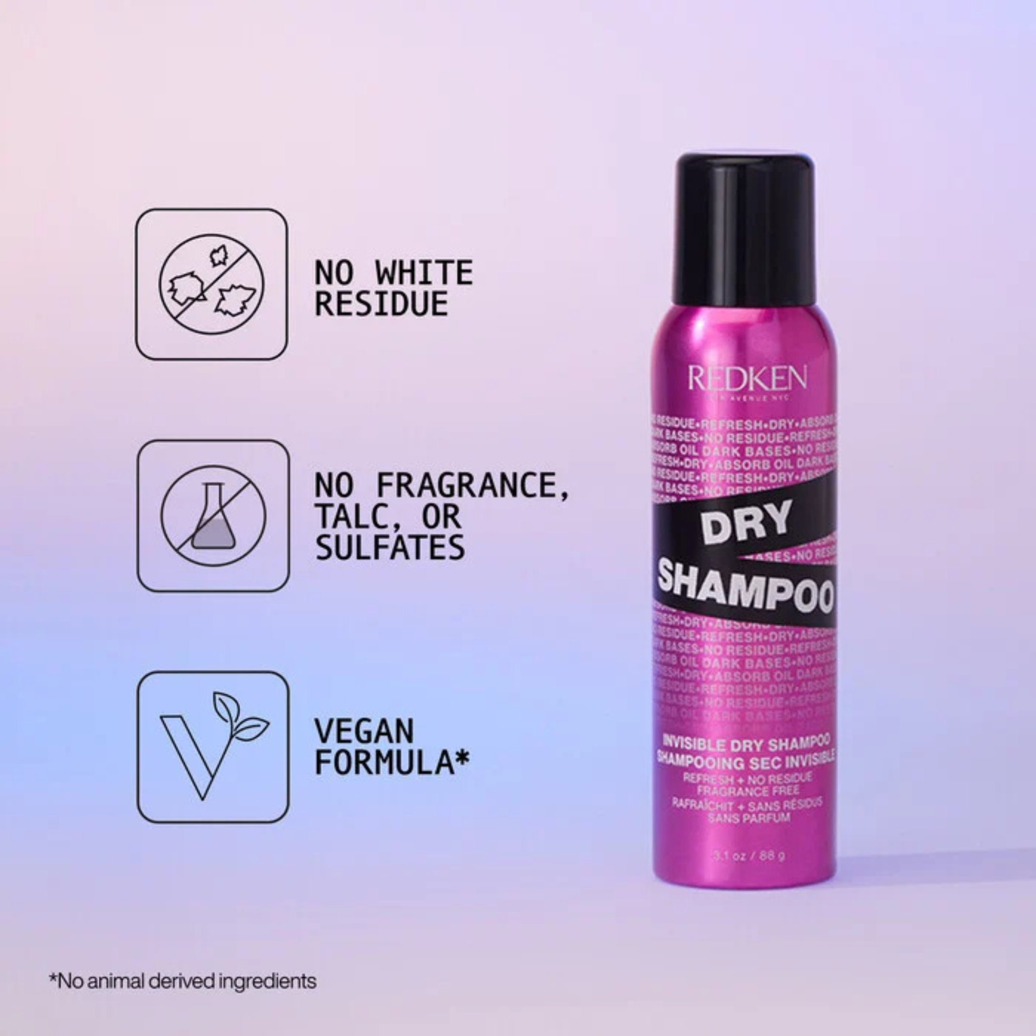 Redken. Shampoing Sec Invisible Sans Parfum - 88 g - Concept C. Shop