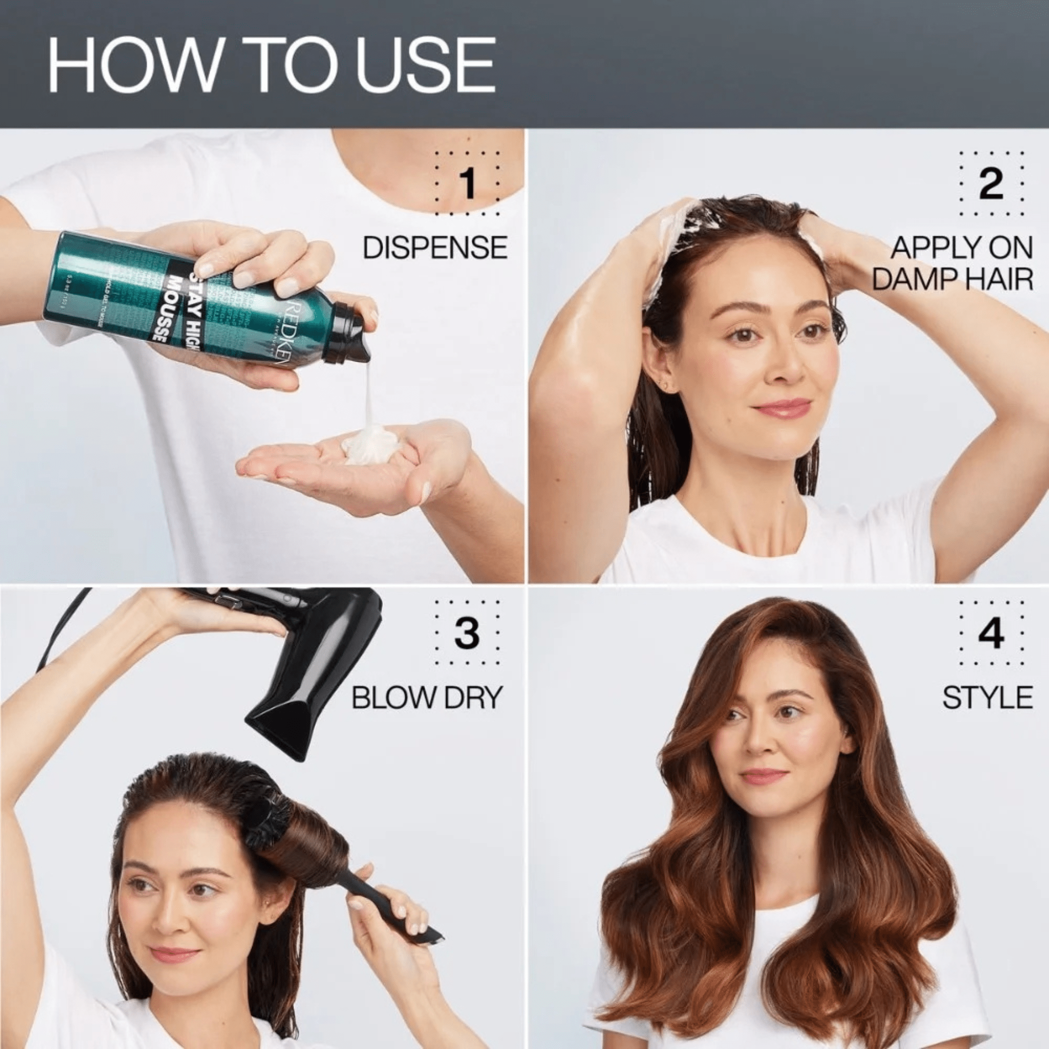 Redken. Stay High Mousse - 147 g - Concept C. Shop