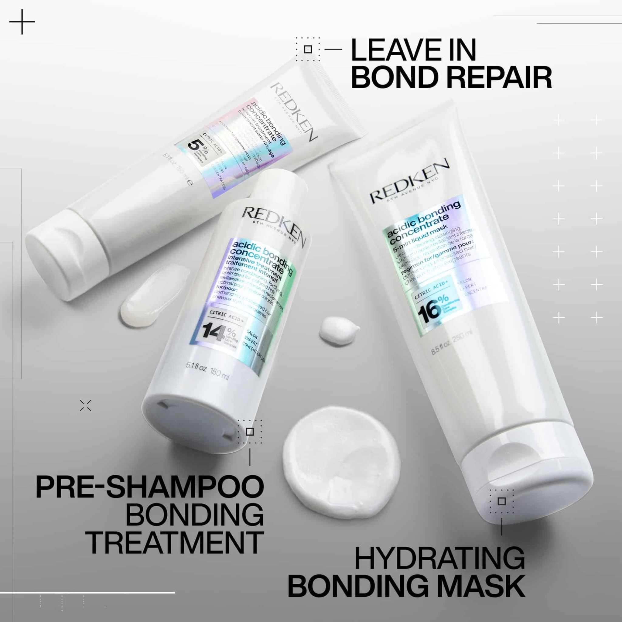 Redken. Traitement Sans Rinçage Acidic Bonding Concentrate 5% - 150 ml - Concept C. Shop