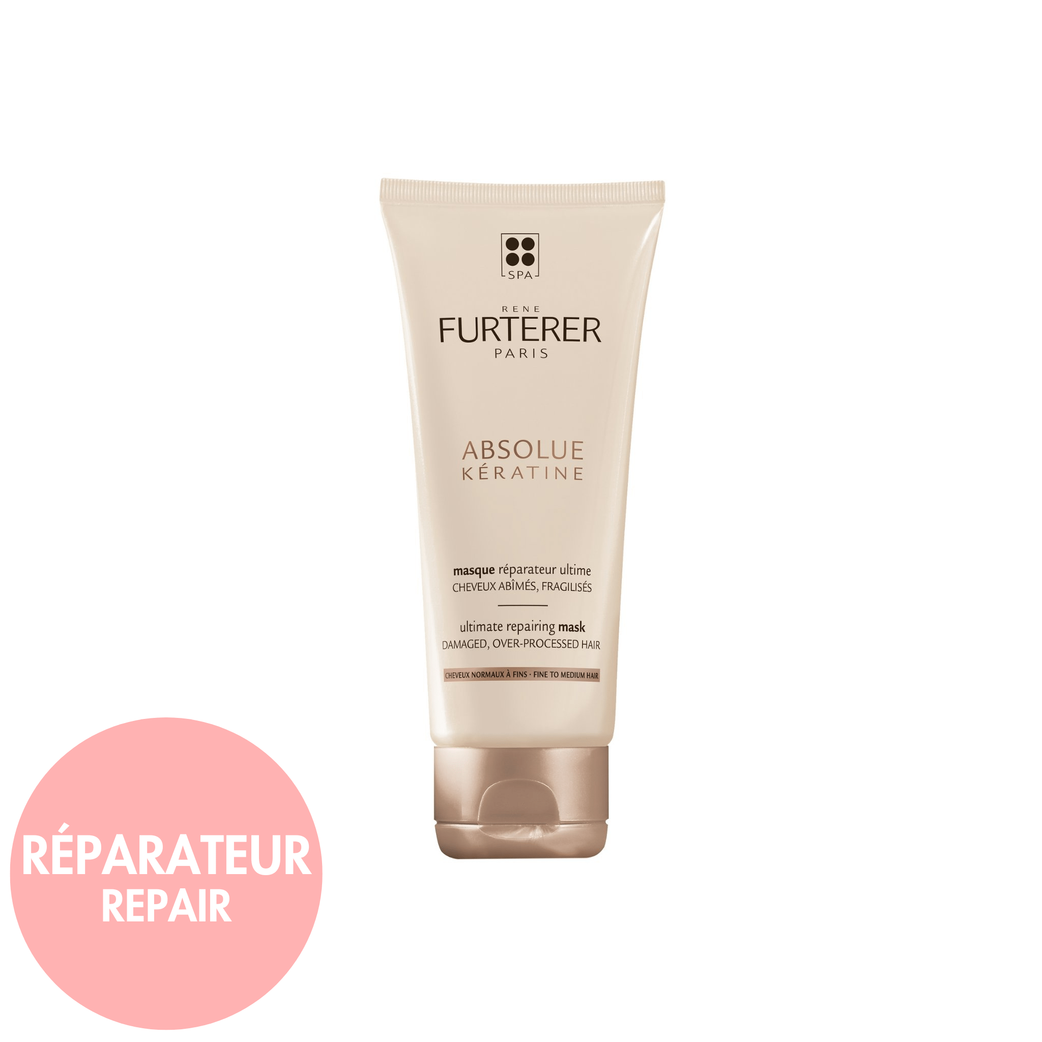 René Furterer. Absolue Kératine Masque Réparateur Ultime Cheveux Normaux à Fins - 100 ml - Concept C. Shop