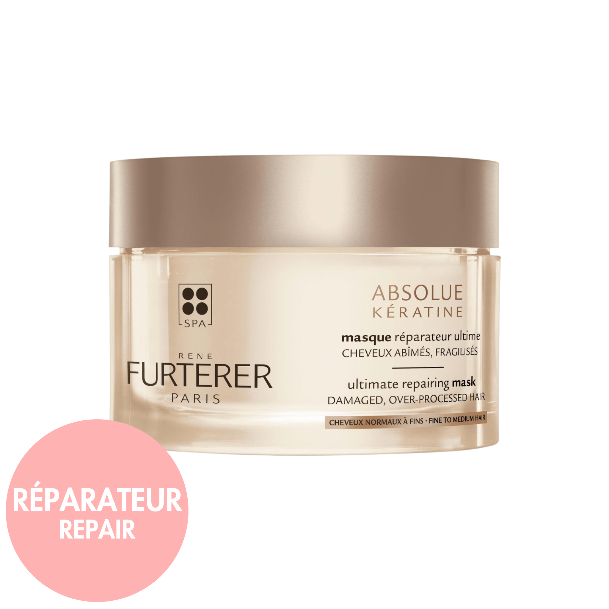 René Furterer. Absolue Kératine Masque Réparateur Ultime Cheveux Normaux à Fins - 200 ml - Concept C. Shop