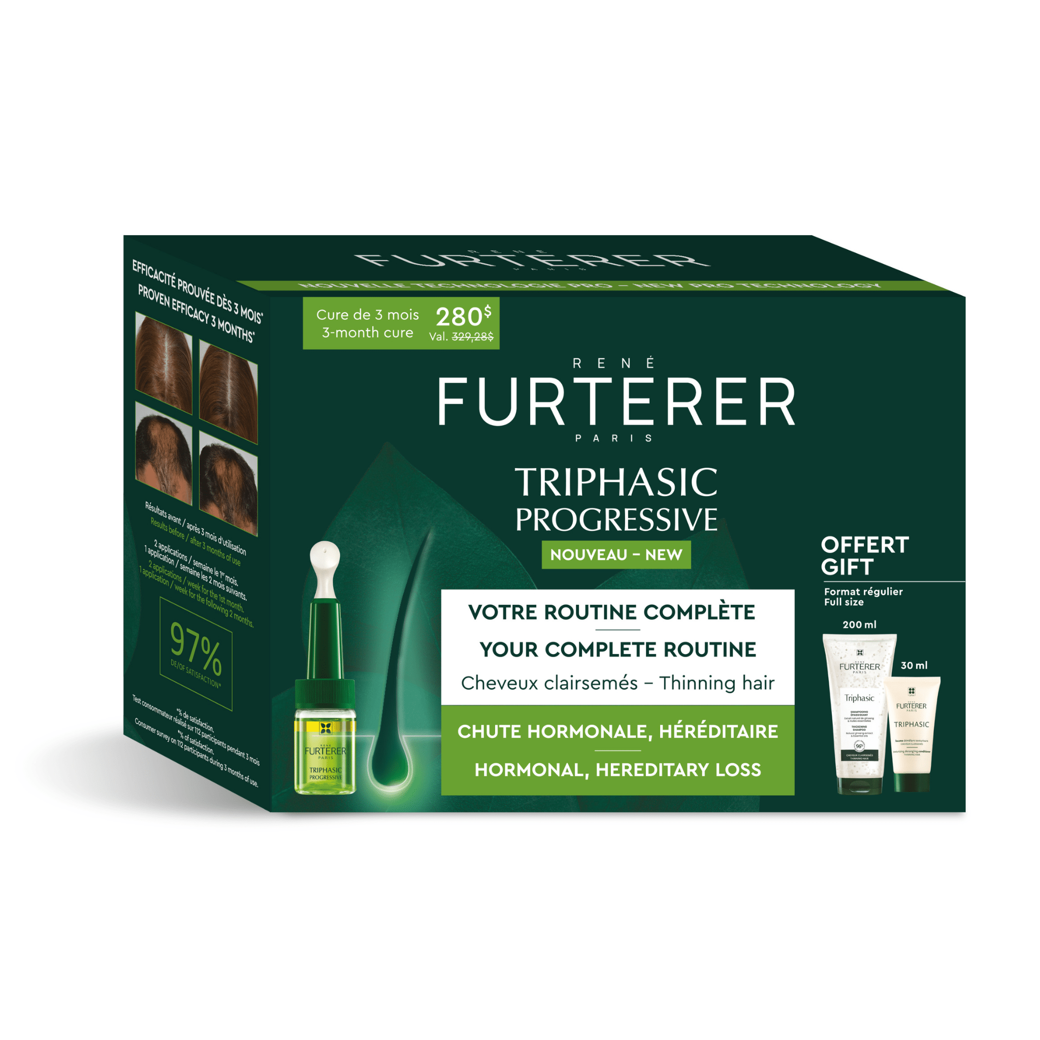René Furterer. Coffret Triphasic Progressive - Cure Complète - Concept C. Shop