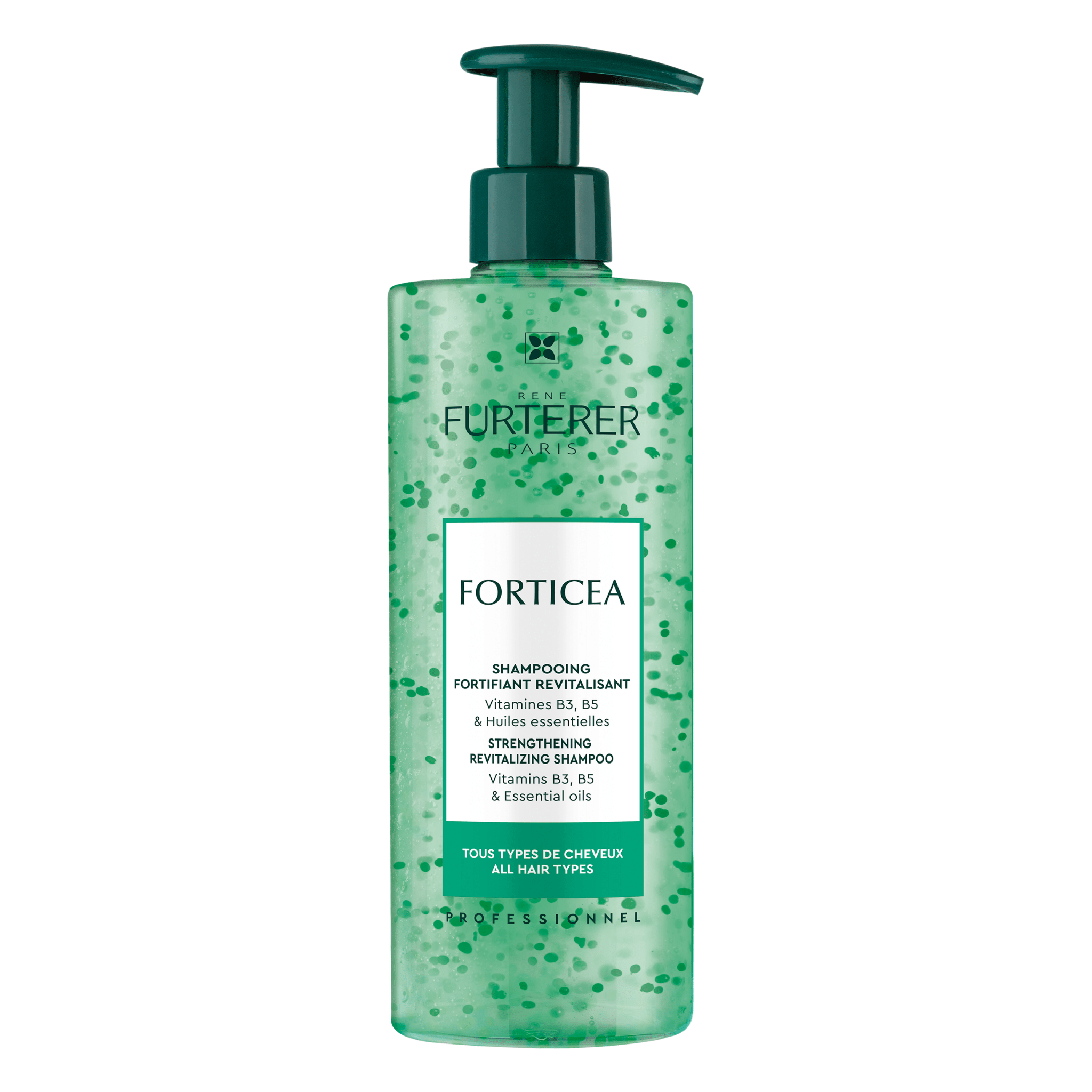René Furterer. Forticea Shampoing Énergisant Aux Huiles Essentielles - 500 ml - Concept C. Shop