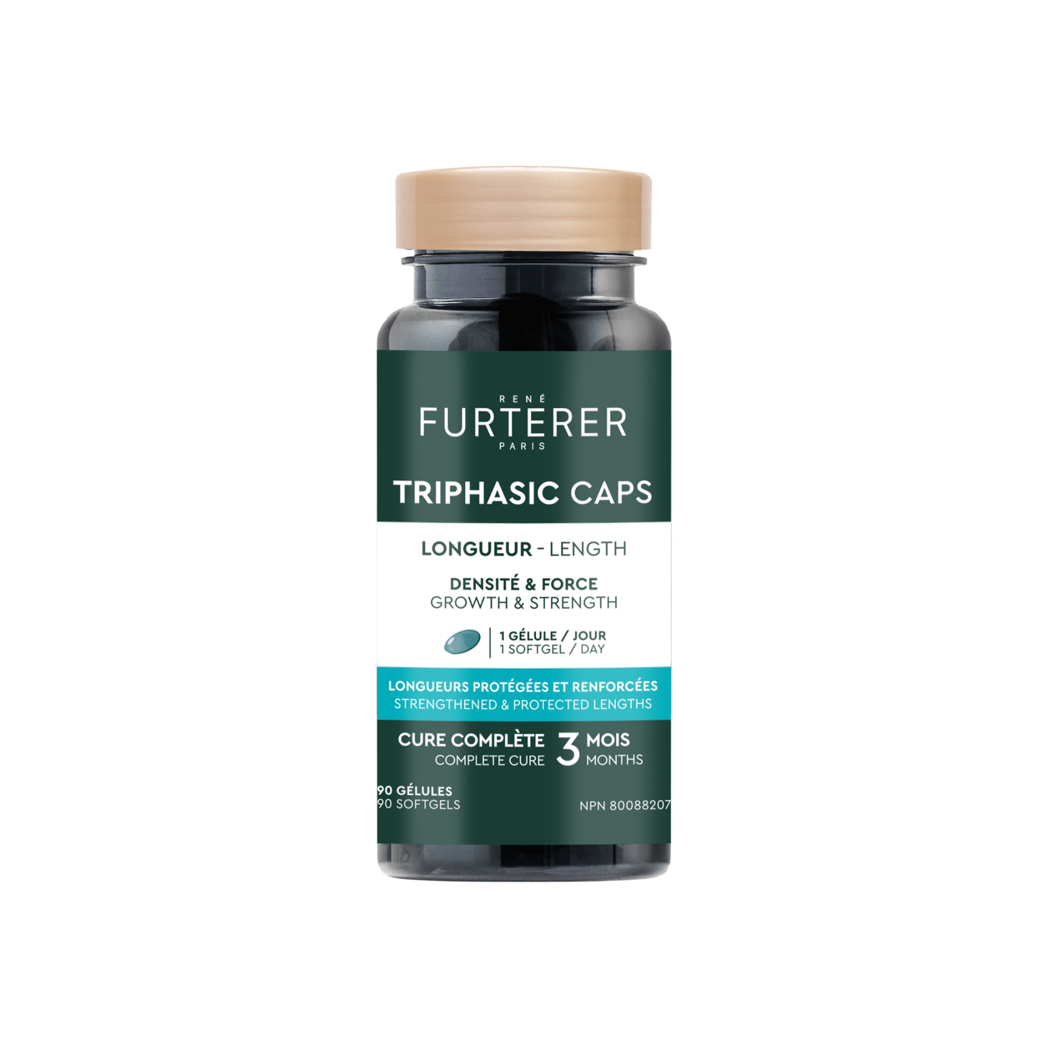 René Furterer. Triphasic Active Length Complément Alimentaire Croissance Des Cheveux - 90 Capsules - Concept C. Shop