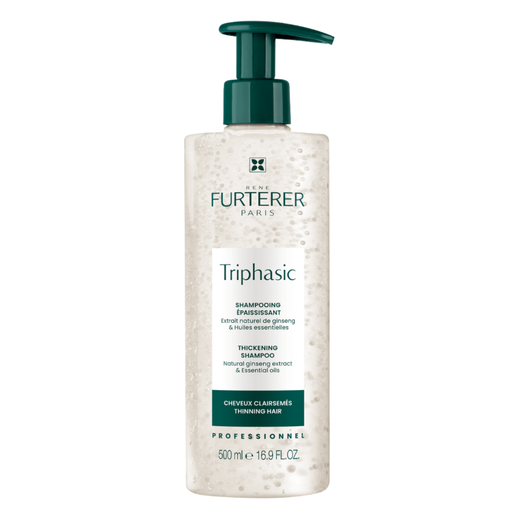 René Furterer. Triphasic Shampoing Épaississant Aux Huiles Essentielles - 500 ml - Concept C. Shop