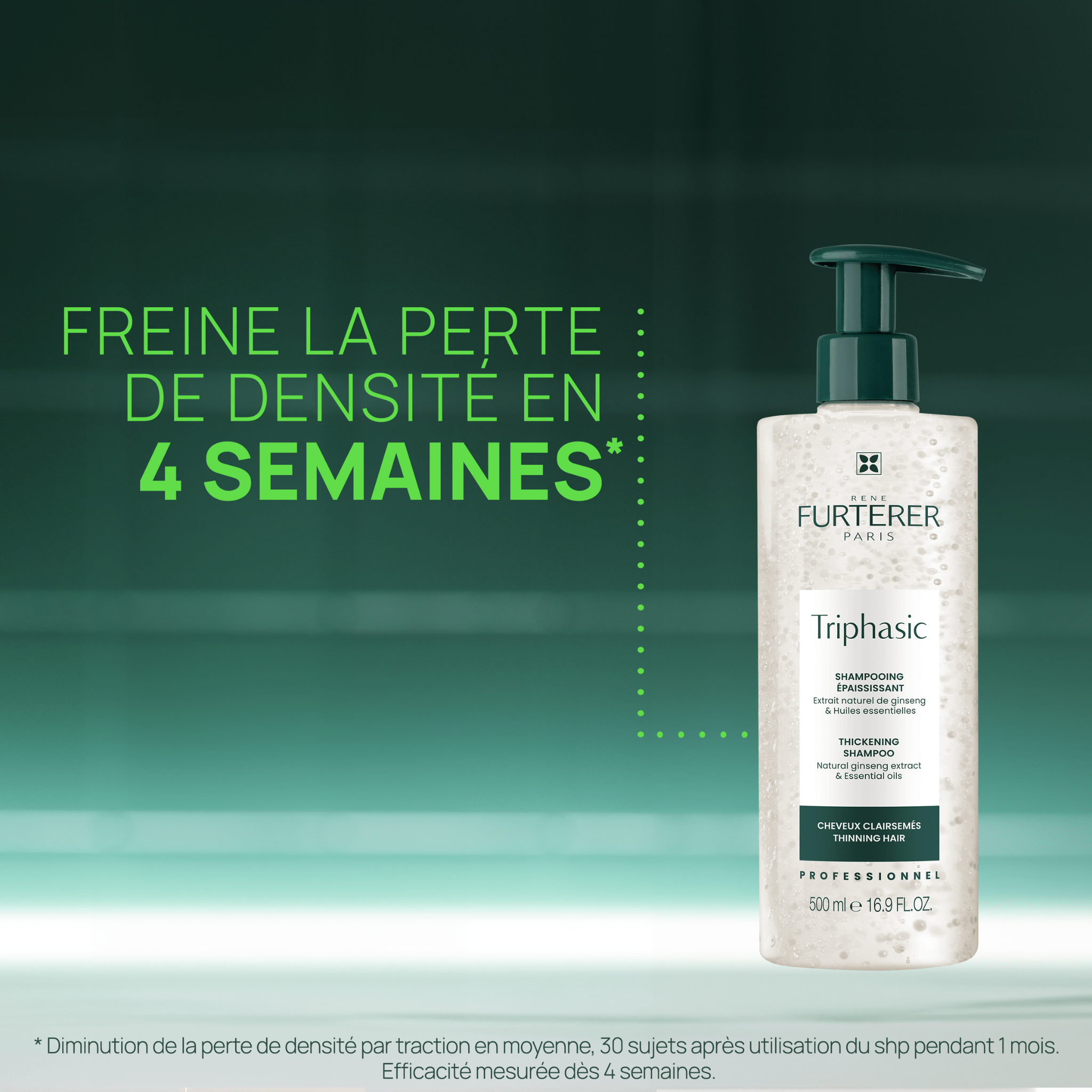 René Furterer. Triphasic Shampoing Épaississant Aux Huiles Essentielles - 500 ml - Concept C. Shop