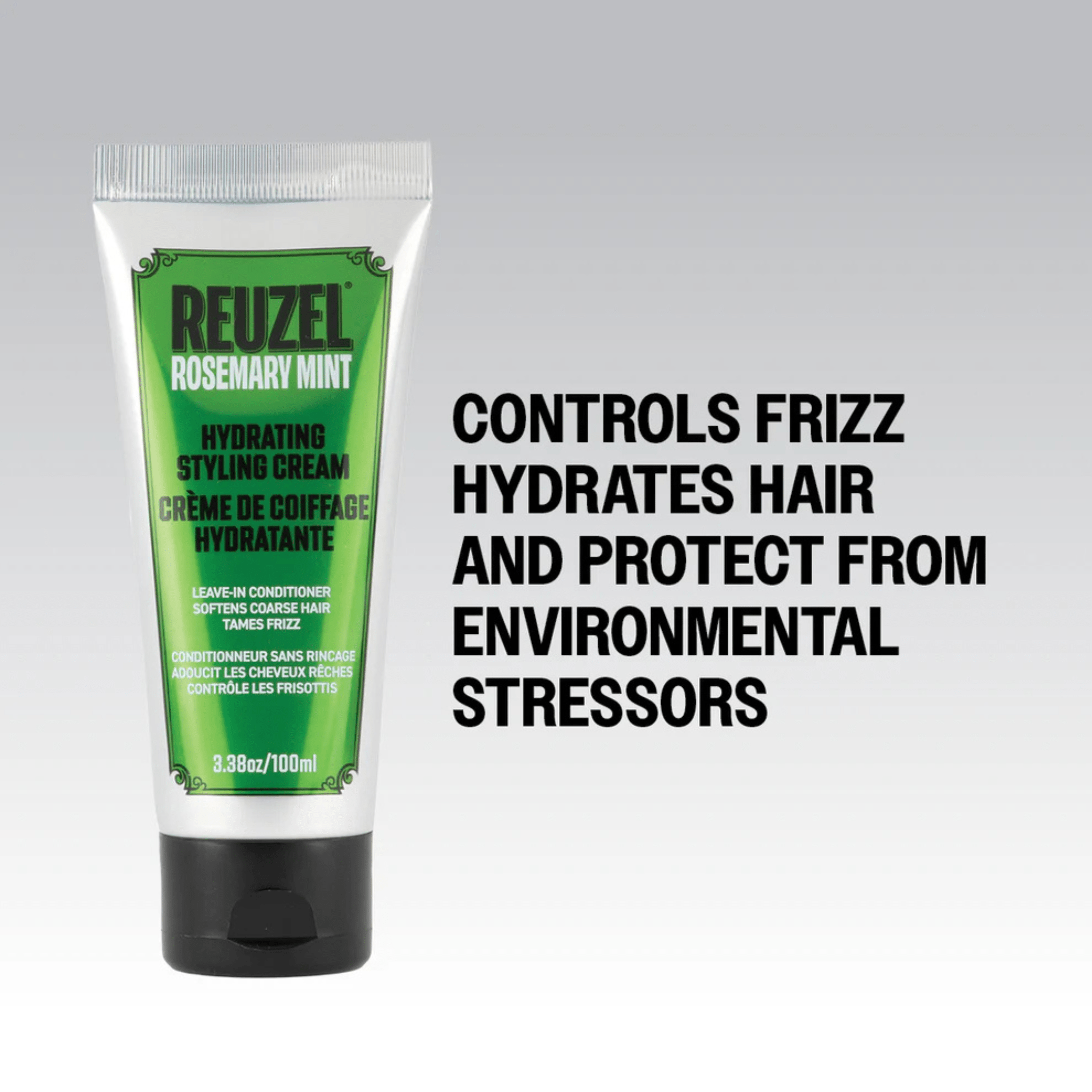 Reuzel. Crème De Coiffage Hydratante - Menthe Et Romarin - 100 ml - Concept C. Shop