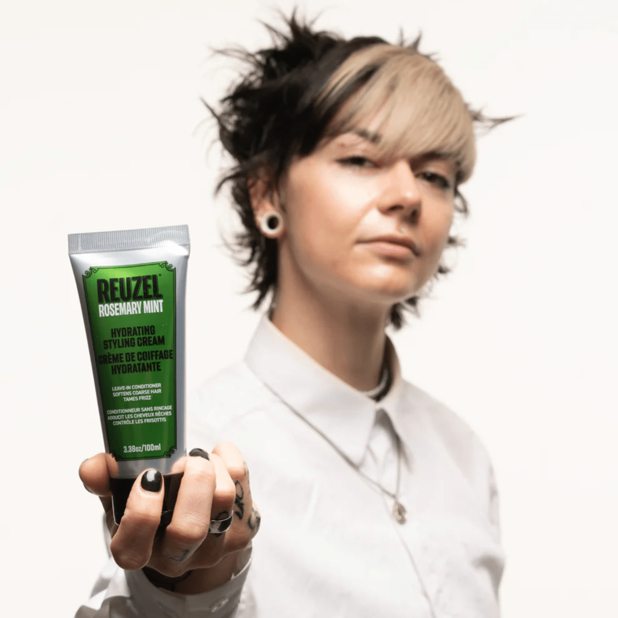 Reuzel. Crème De Coiffage Hydratante - Menthe Et Romarin - 100 ml - Concept C. Shop