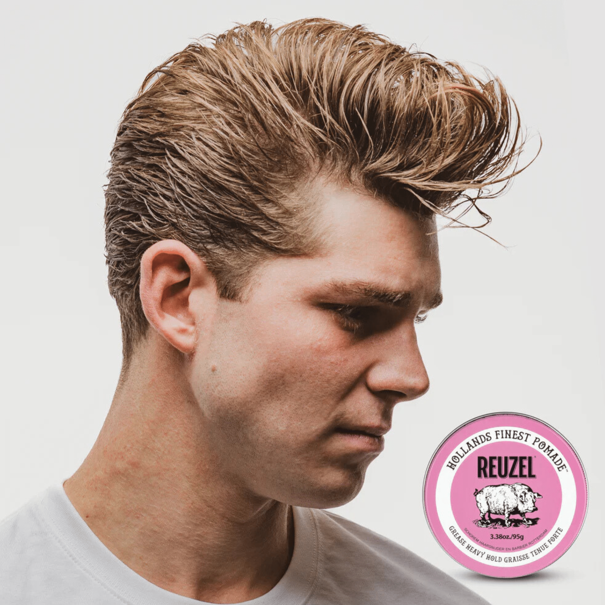 Reuzel. Pommade Rose Graisse Tenue Forte - 3,38 oz - Concept C. Shop