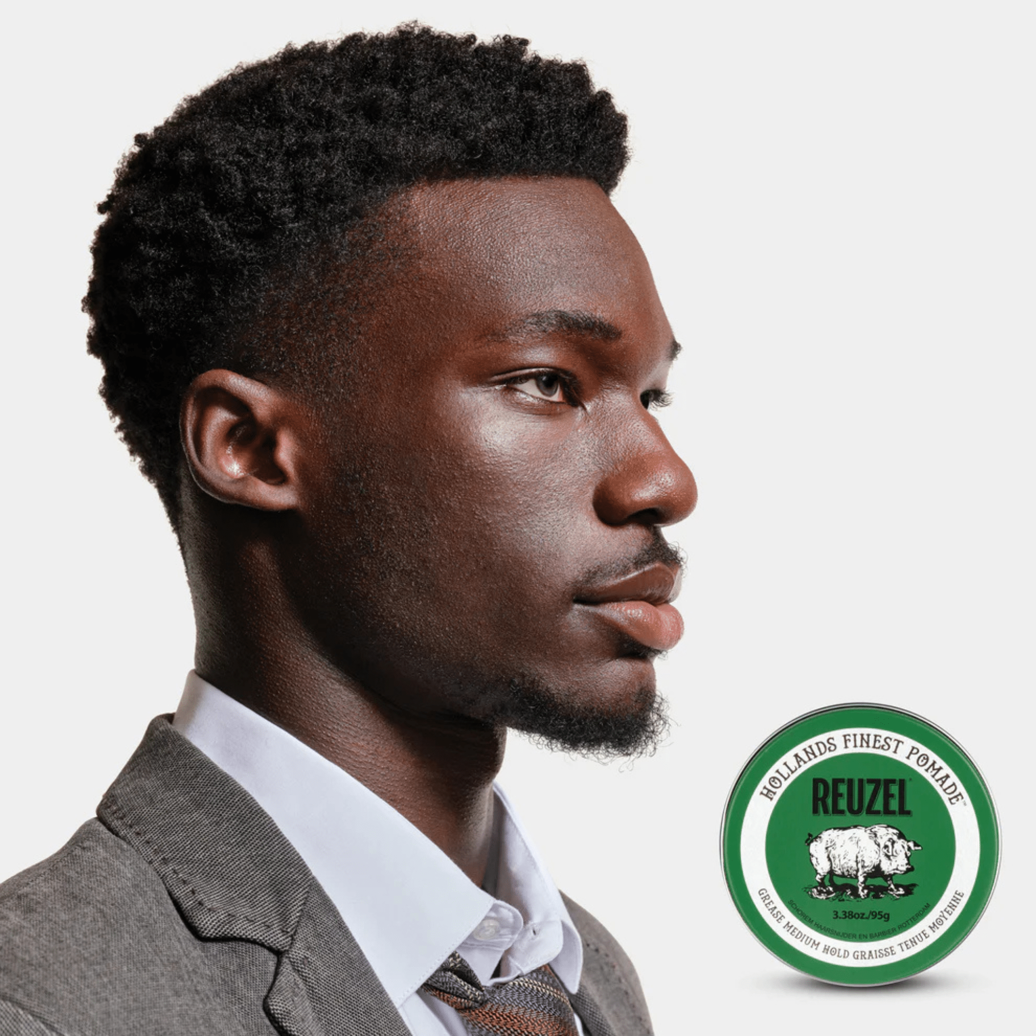 Reuzel. Pommade Verte Graisse Tenue Moyenne - 3,38 oz - Concept C. Shop