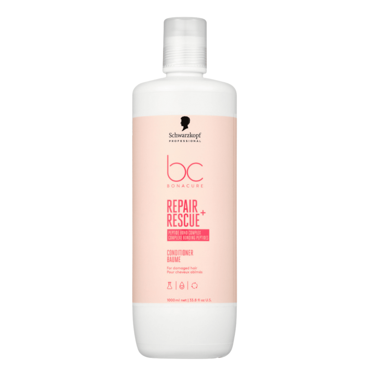 Schwarzkopf. Baume Revitalisant Cheveux Abîmés Bonacure Repair Rescue - 1000 ml - Concept C. Shop