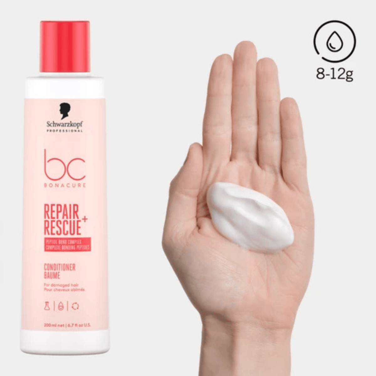 Schwarzkopf. Baume Revitalisant Cheveux Abîmés Bonacure Repair Rescue - 200 ml - Concept C. Shop