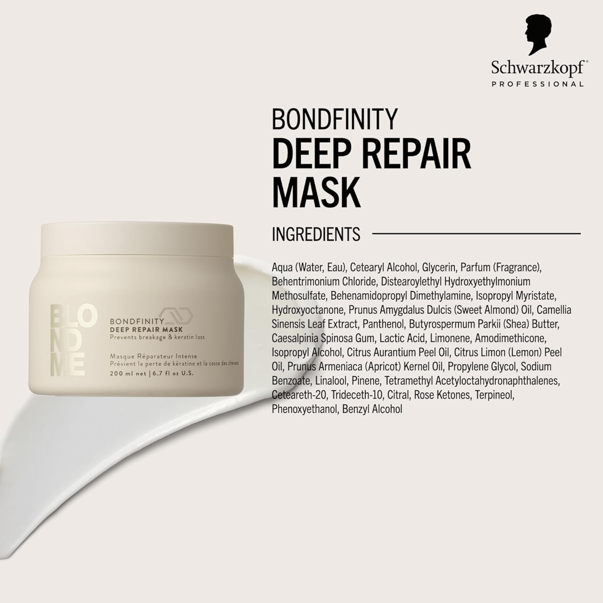 Schwarzkopf. Blondme Bond Repair Masque Réparateur Intense - 500 ml - Concept C. Shop