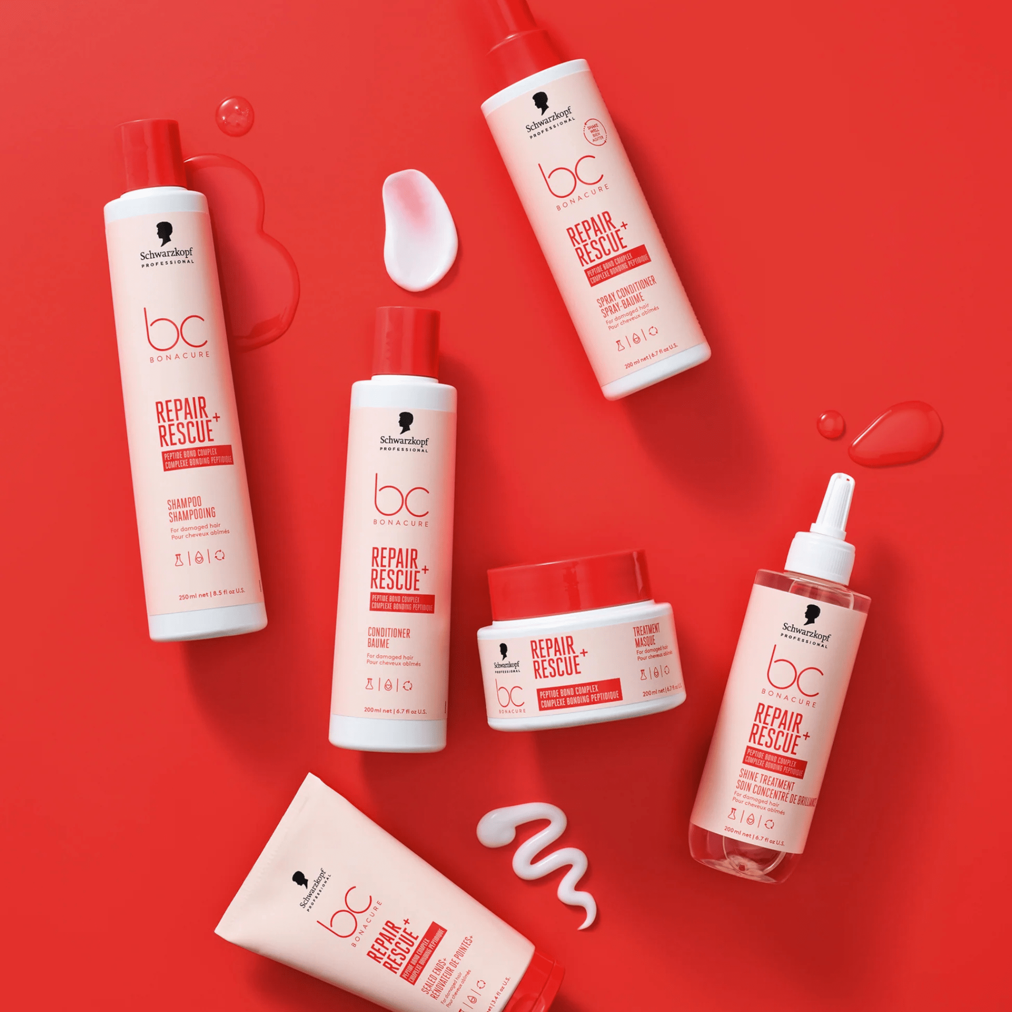 Schwarzkopf. Shampoing Cheveux Abîmés Bonacure Repair Rescue - 1000 ml - Concept C. Shop