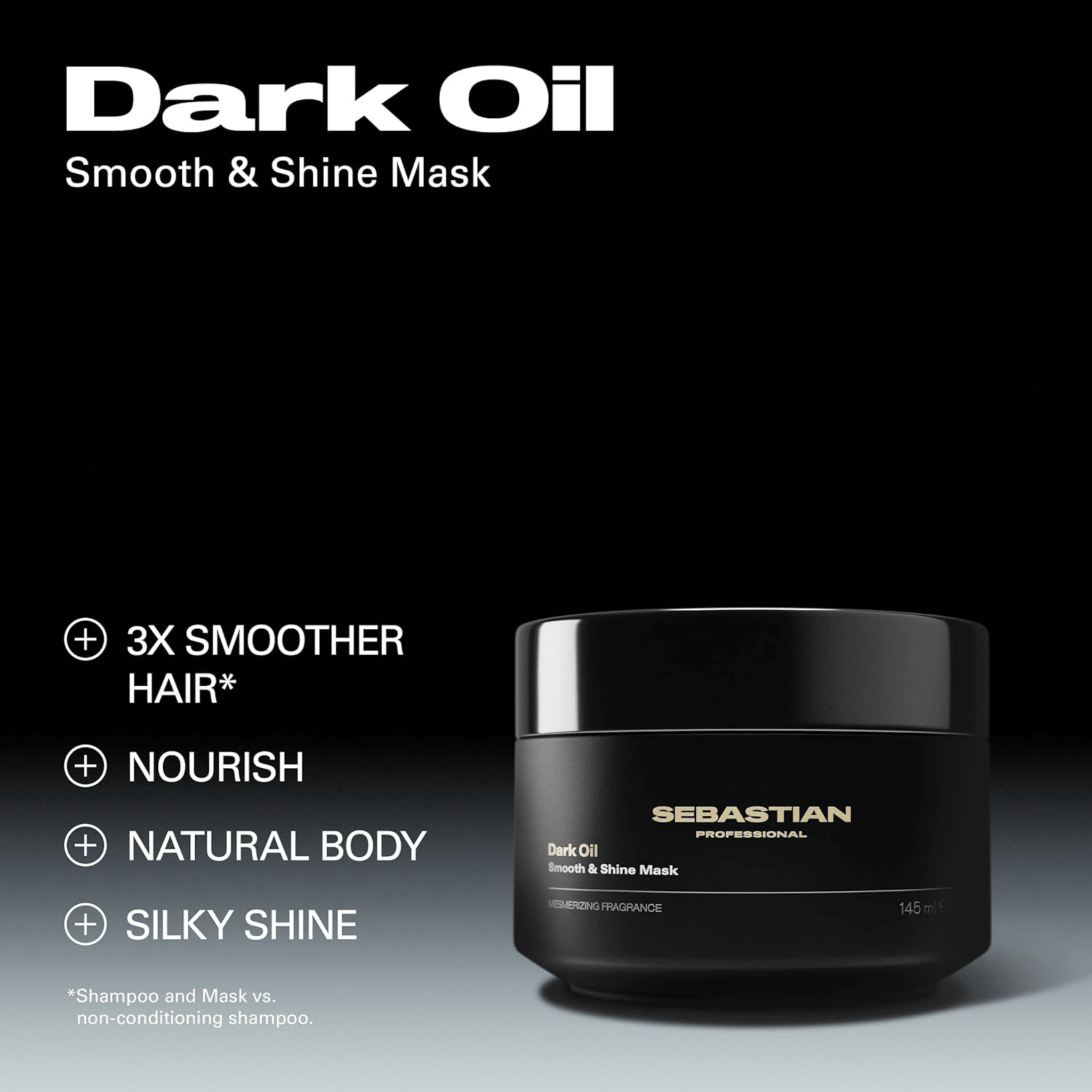 Sebastian. Masque Lissant Et Brillance Dark Oil - 500 ml - Concept C. Shop