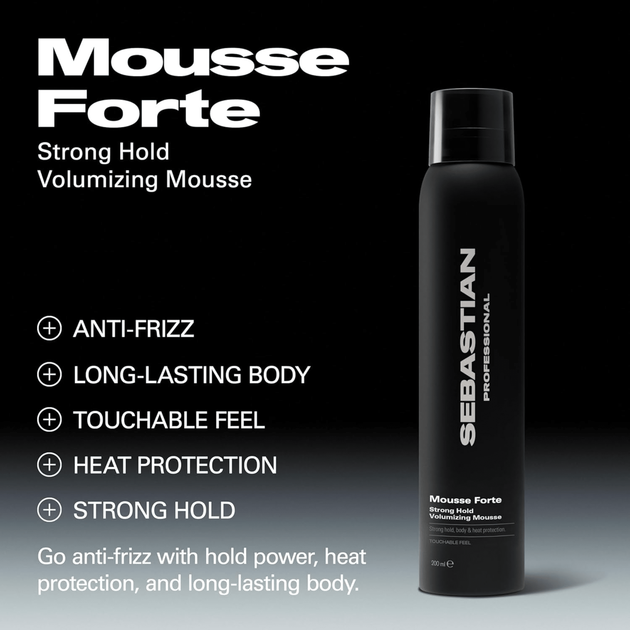 Sebastian. Mousse Volumisante Tenue Forte Mousse Forte - 200 g - Concept C. Shop