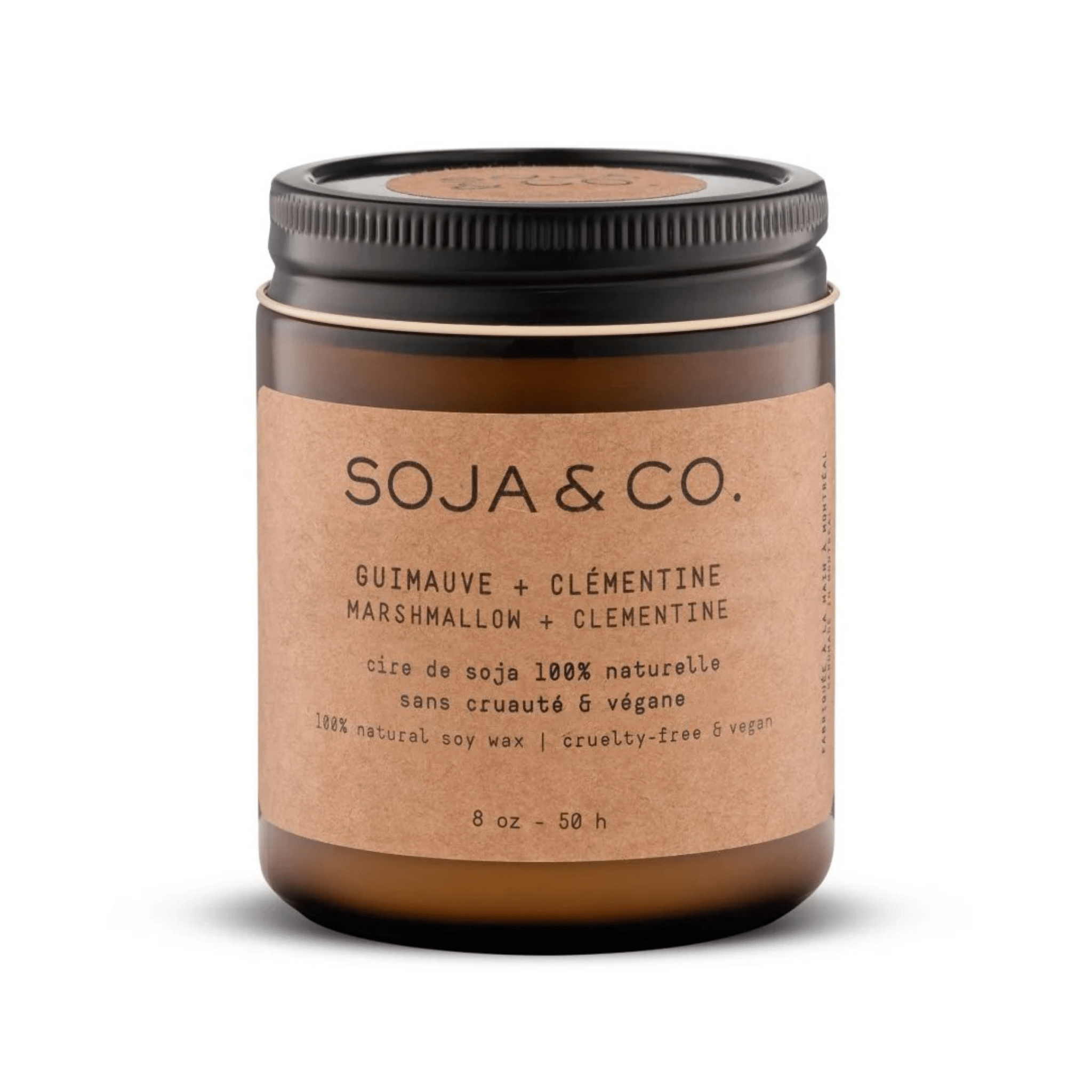 SOJA&CO. Bougie Guimauve + Clémentine - 8 oz - Concept C. Shop